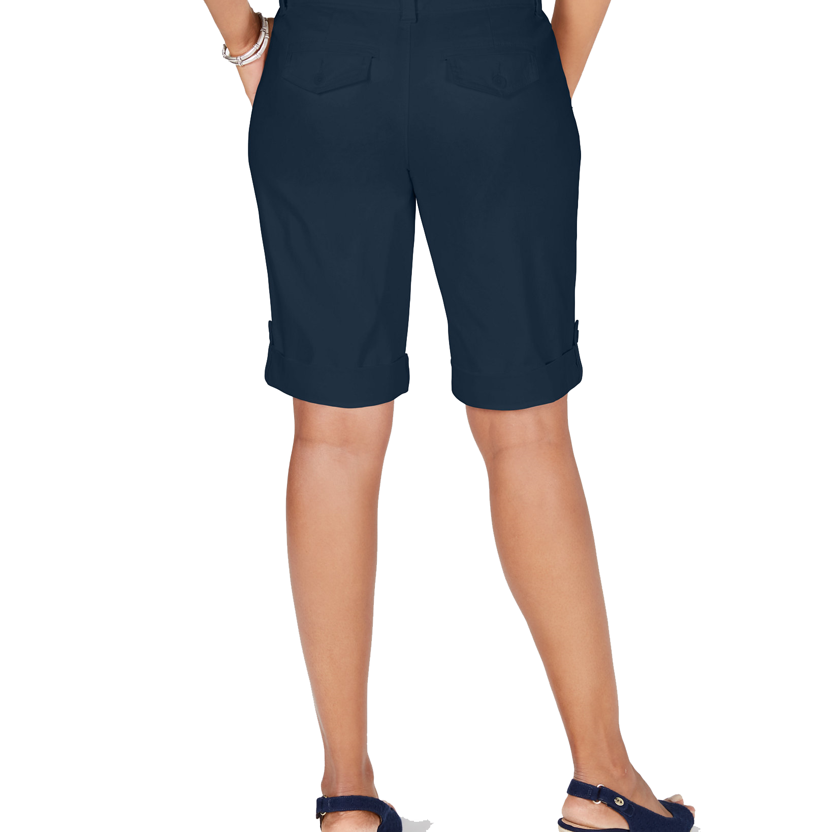 Charter Club Women Tummy Control Chino Shorts