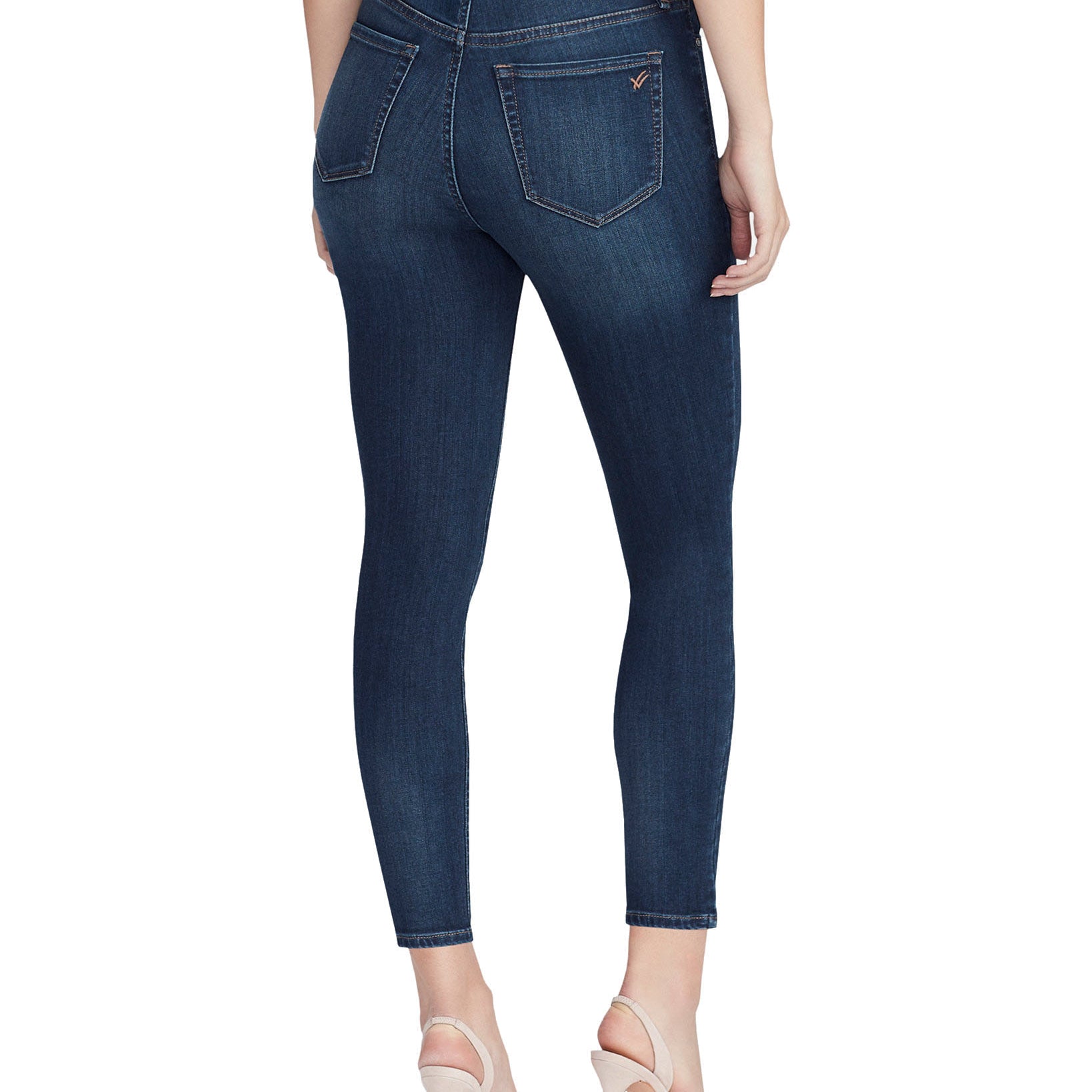 WILLIAM RAST Women High Rise Sculpted Ripped Skinny Ankle Jeans