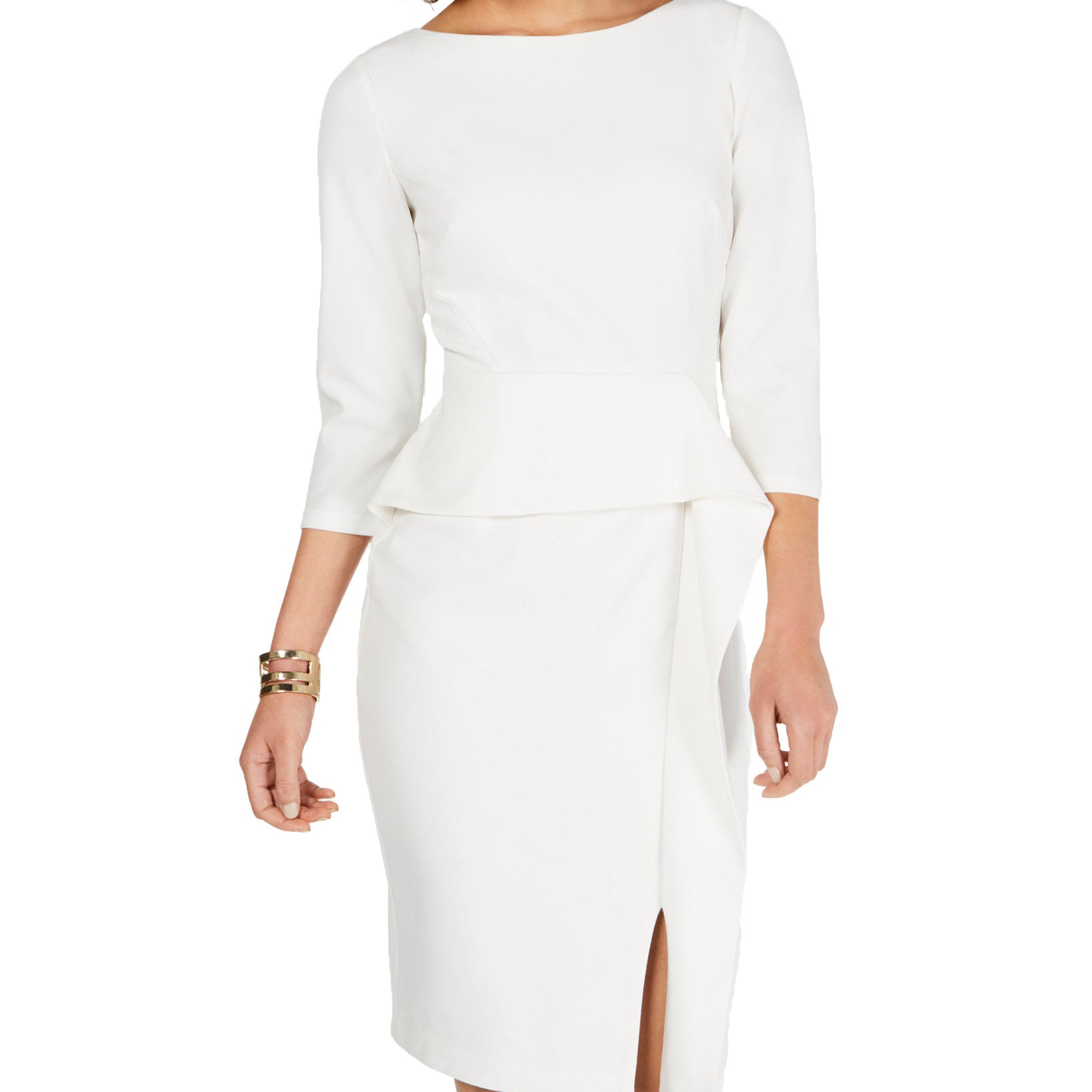Vince Camuto Women Peplum Waist Bodycon Dress