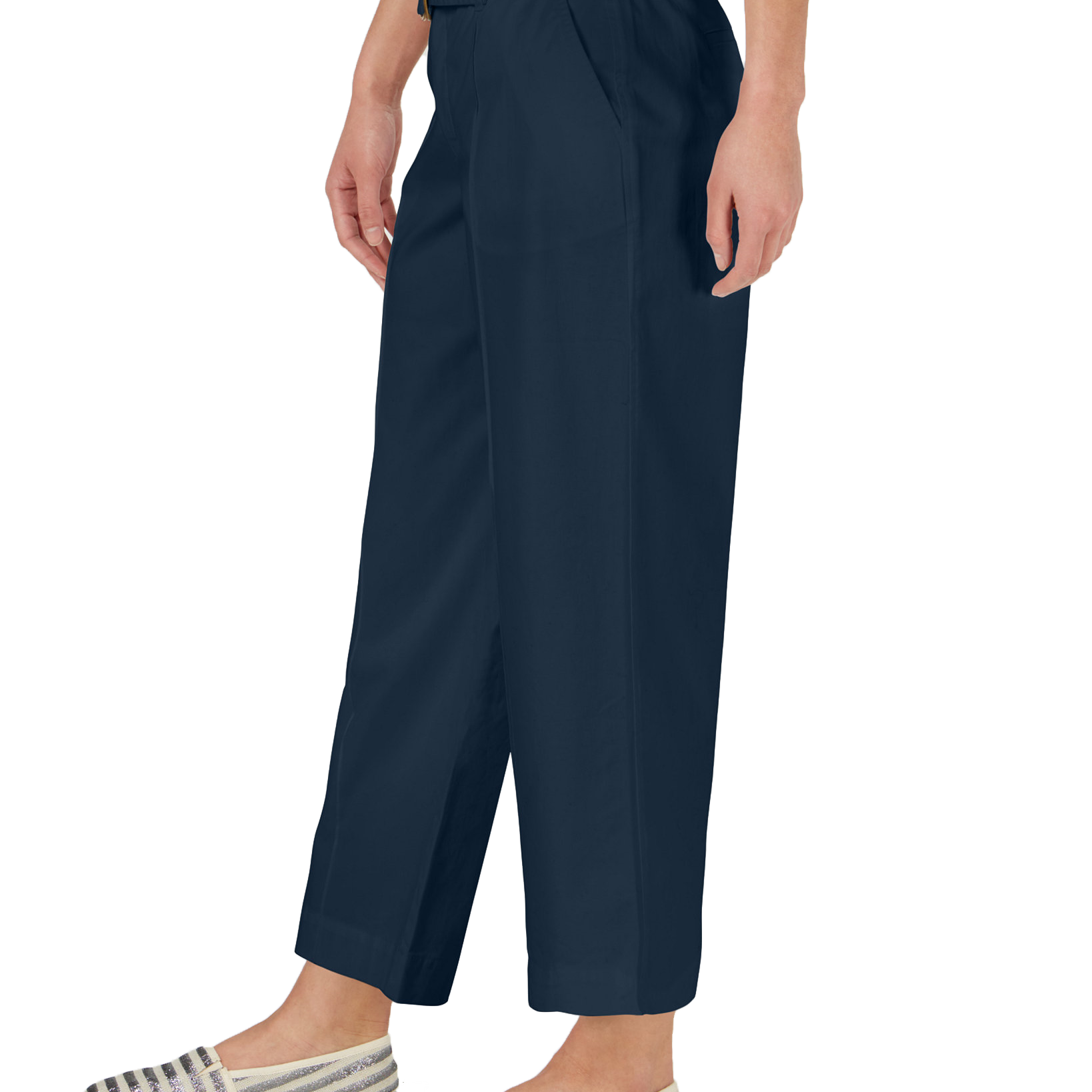 Charter Club Women Wide Leg Belted Pants