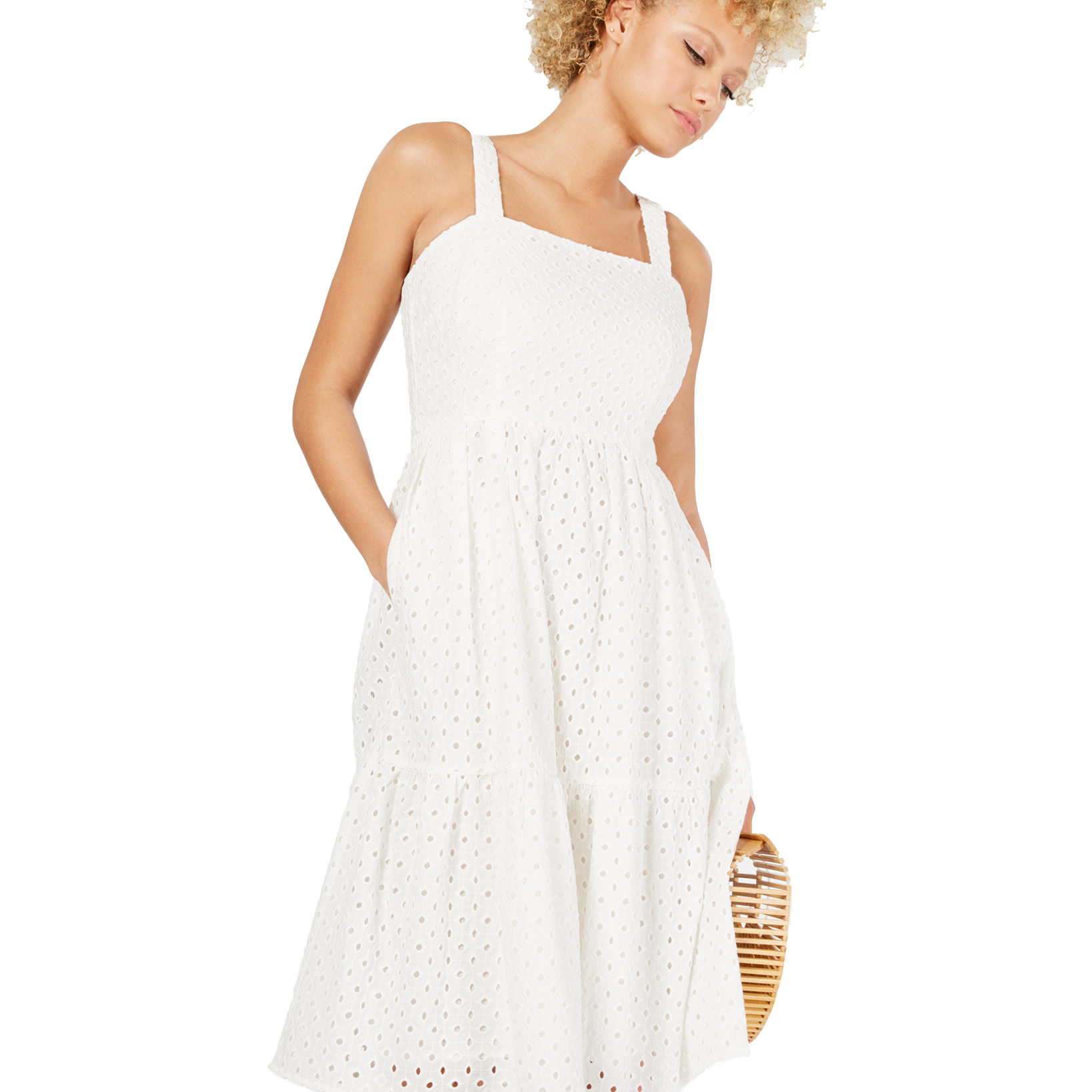 Vince Camuto Women Sleeveless Eyelet Sundress