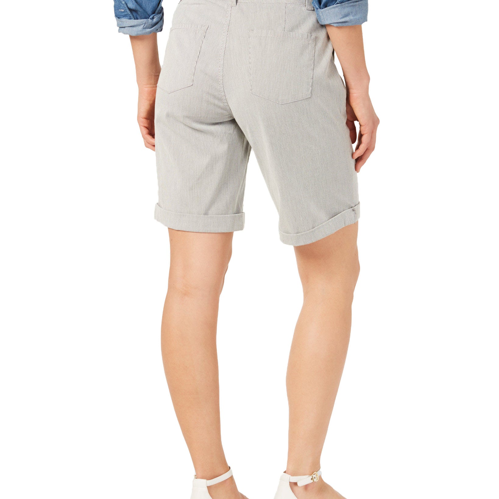 Charter Club Women Utility Pocket Cuffed Shorts