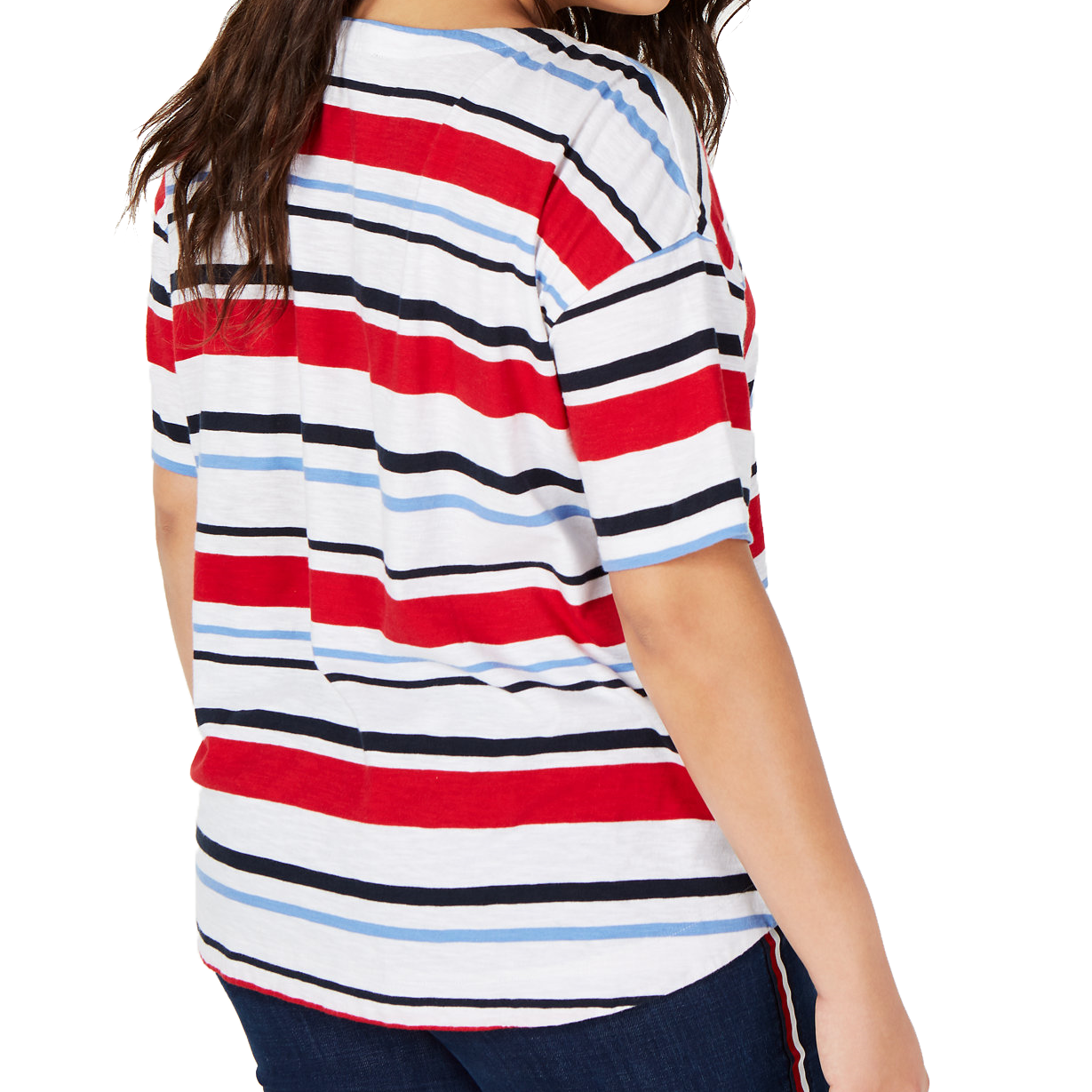 Tommy Hilfiger Women Plus Cotton Lace Up Top