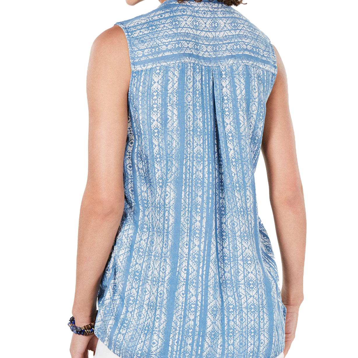 Style & Co Women Side Seam Sleeveless Shirt