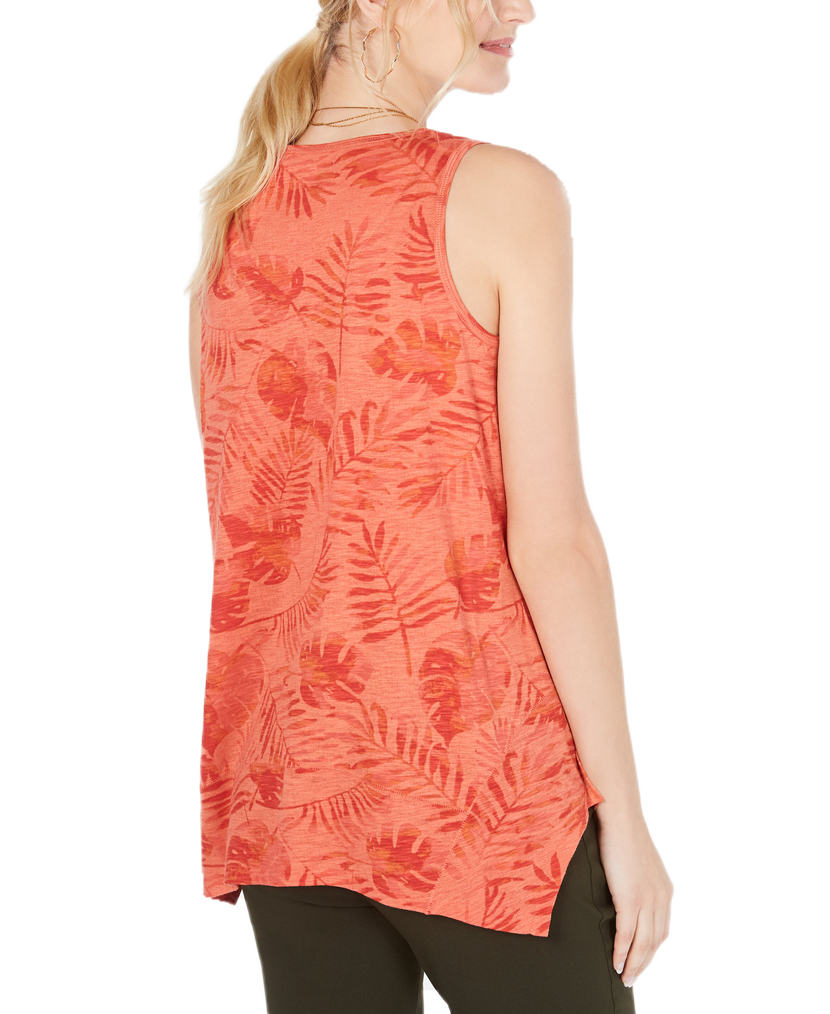 Style & Co Women Petite Printed Tank Top