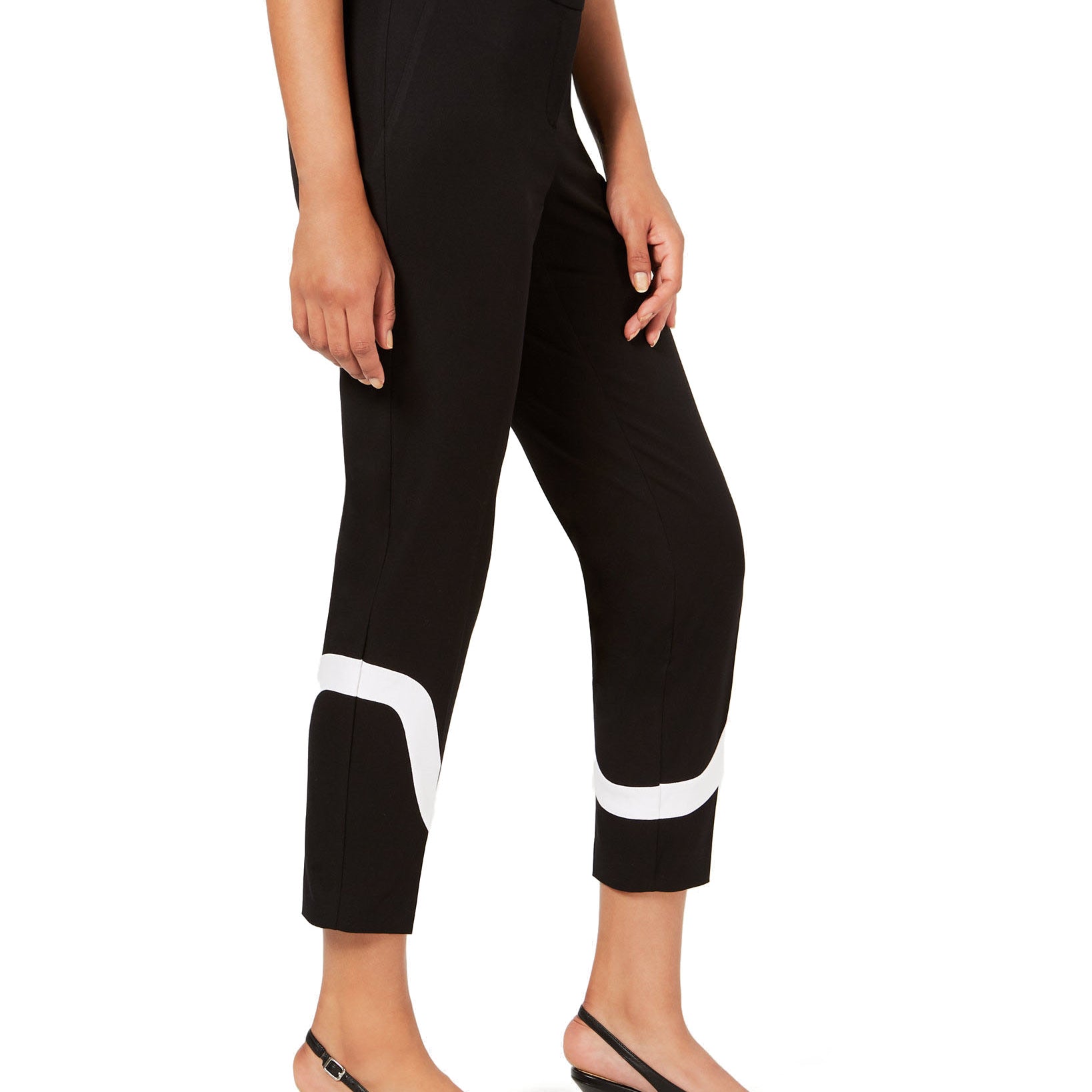 Alfani Women Petite Colorblocked Ankle Pants