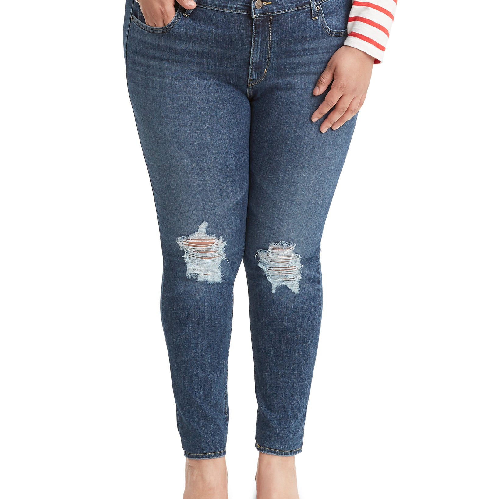 Levis Women Plus Trendy 711 Skinny Jeans Maui Breeze