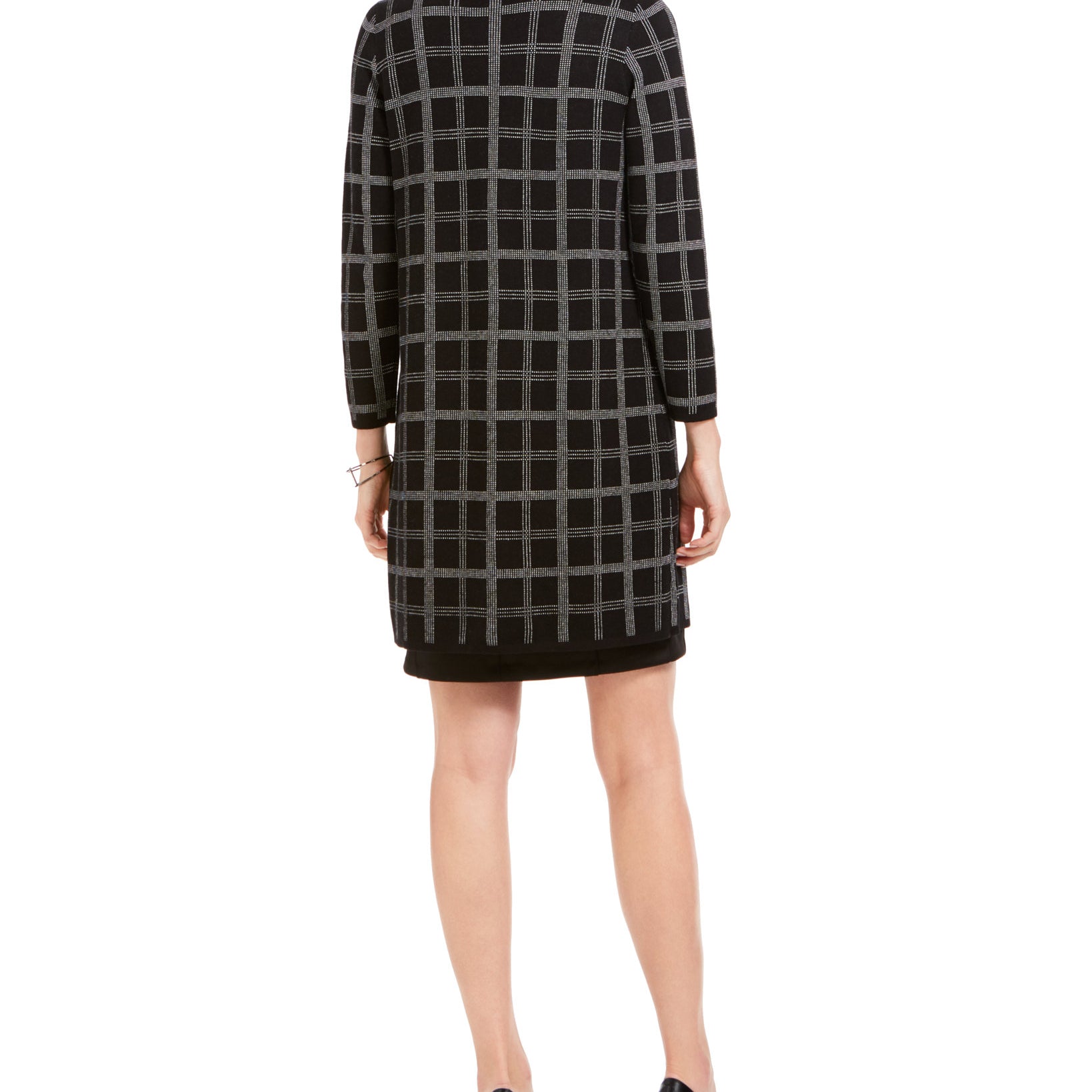 Kasper Women Petite Plaid Topper Jacket