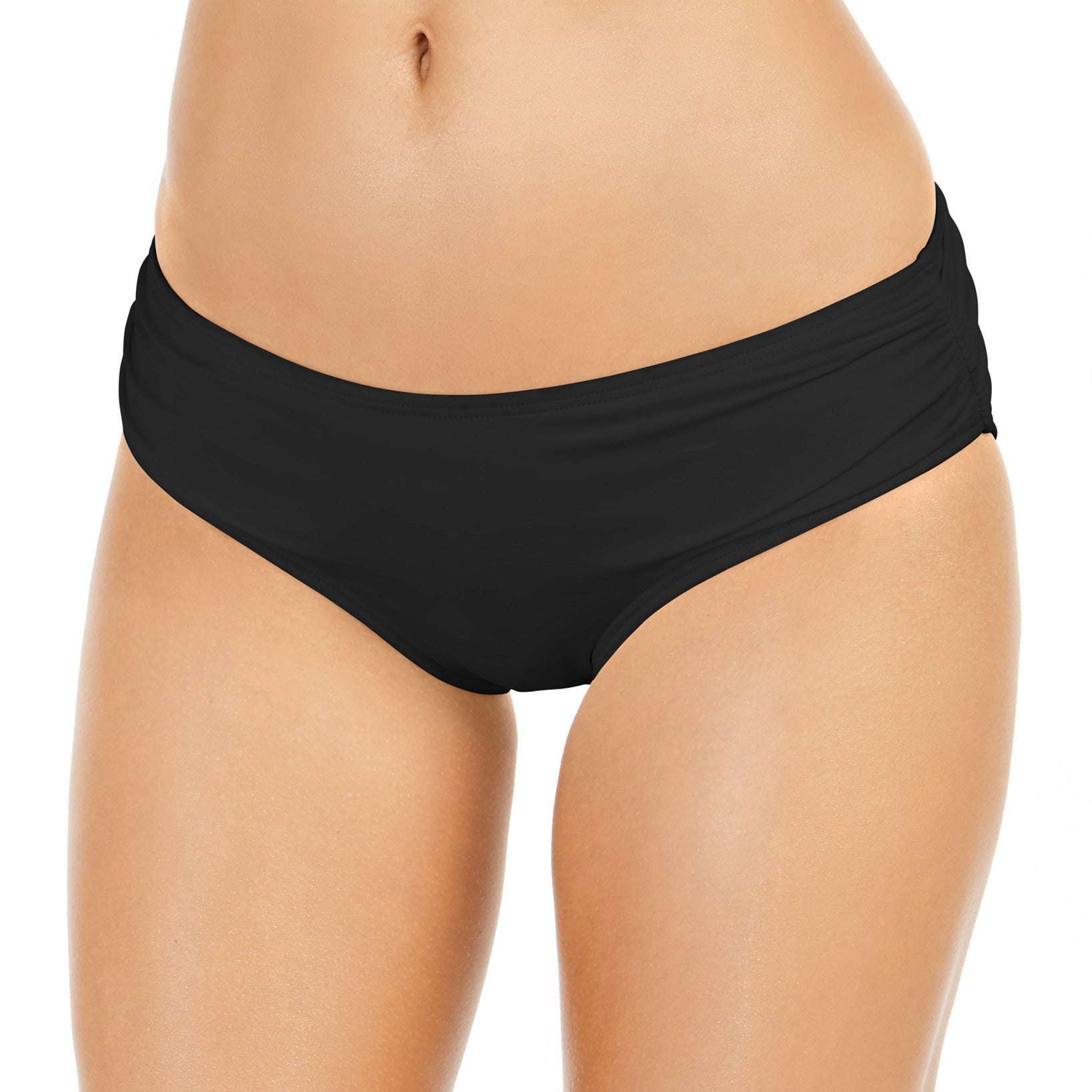 MICHAEL Michael Kors Women Shirred Bikini Bottoms Black