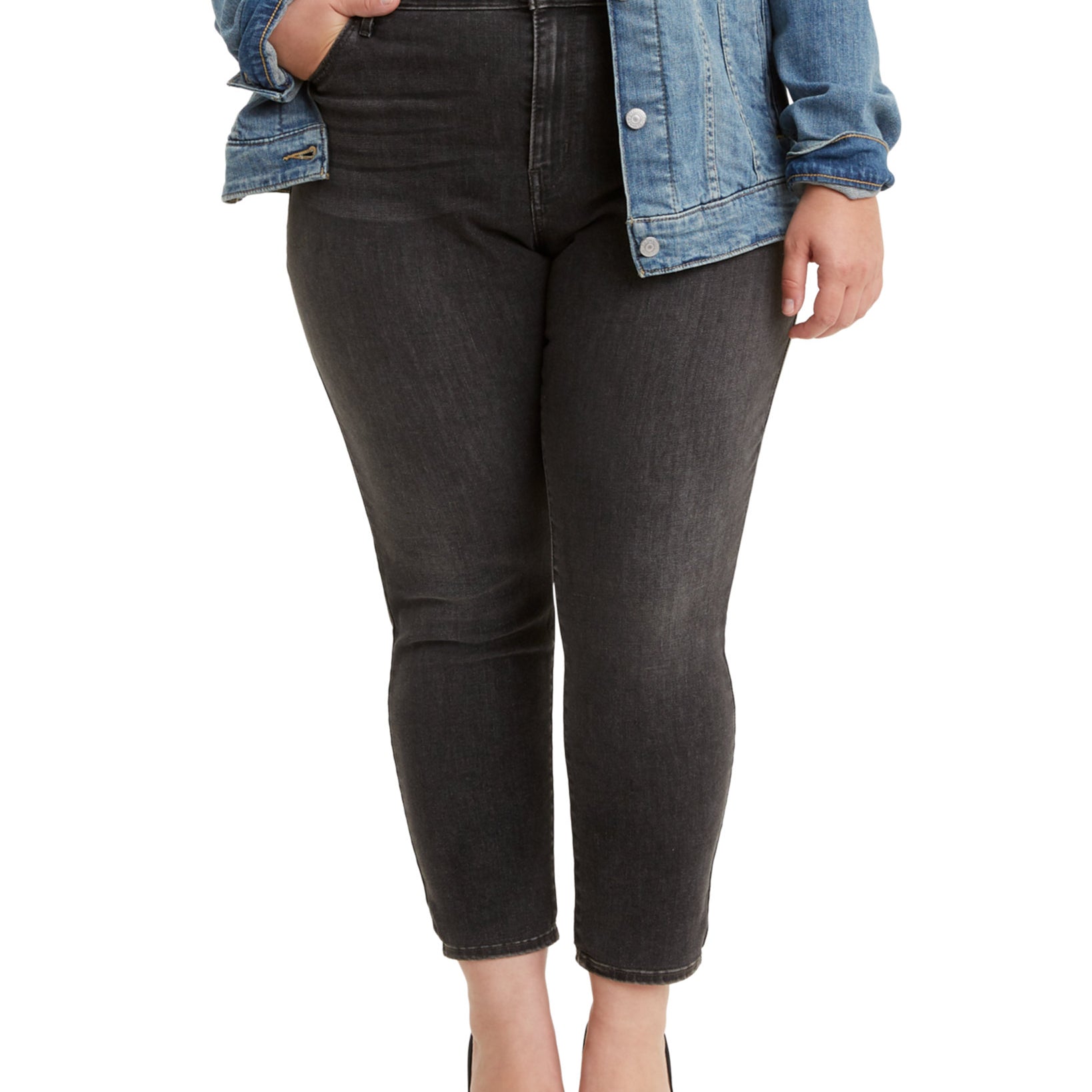 Levis Women Plus Trendy 721 High Rise Skinny Jeans Steady Rock