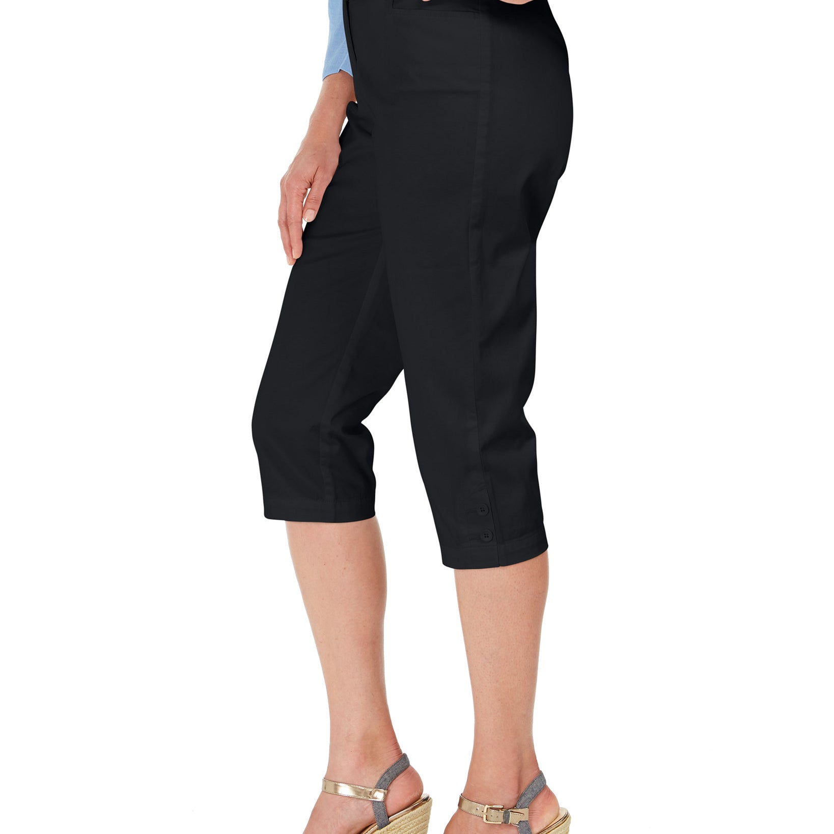 Karen Scott Women Petite Comfort Waist Capri Pants