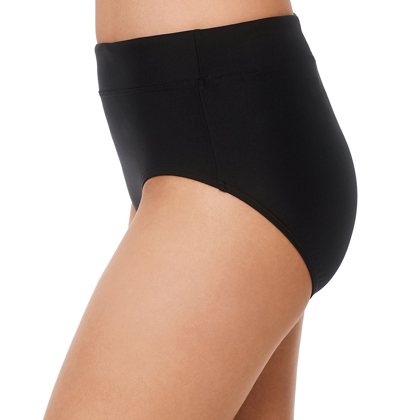 Reebok Women Solid Zip Pocket Bikini Bottoms