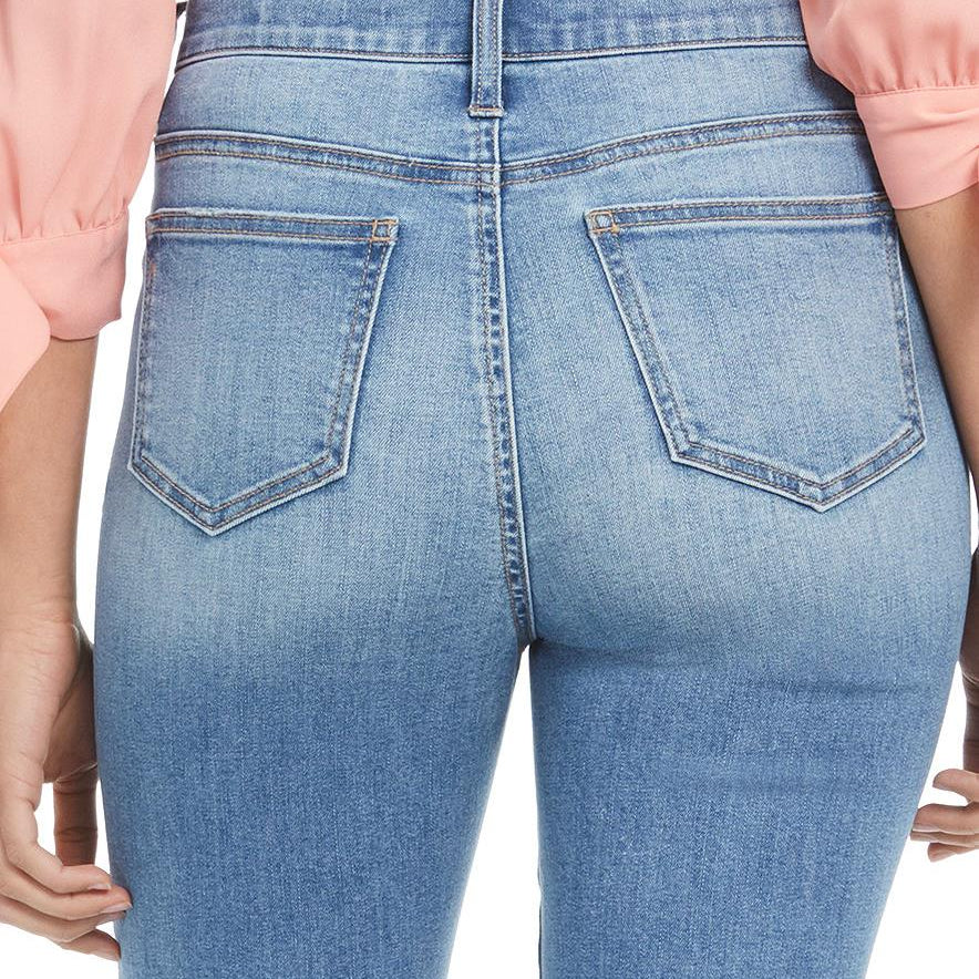 Celebrity Pink Women Ripped Cropped Straight Leg Jeans