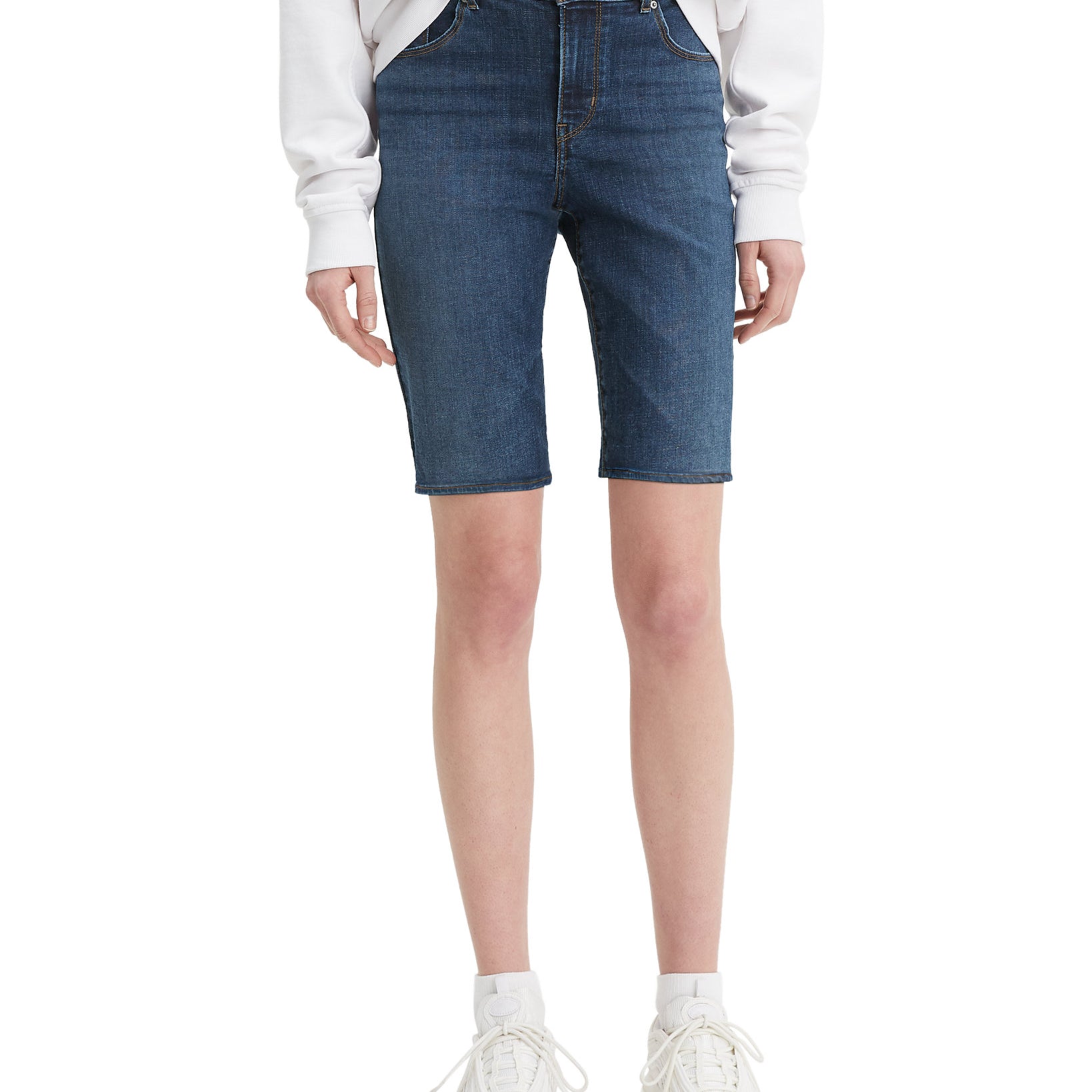 Levis Women Denim Bermuda Shorts Maui Dive Shorts
