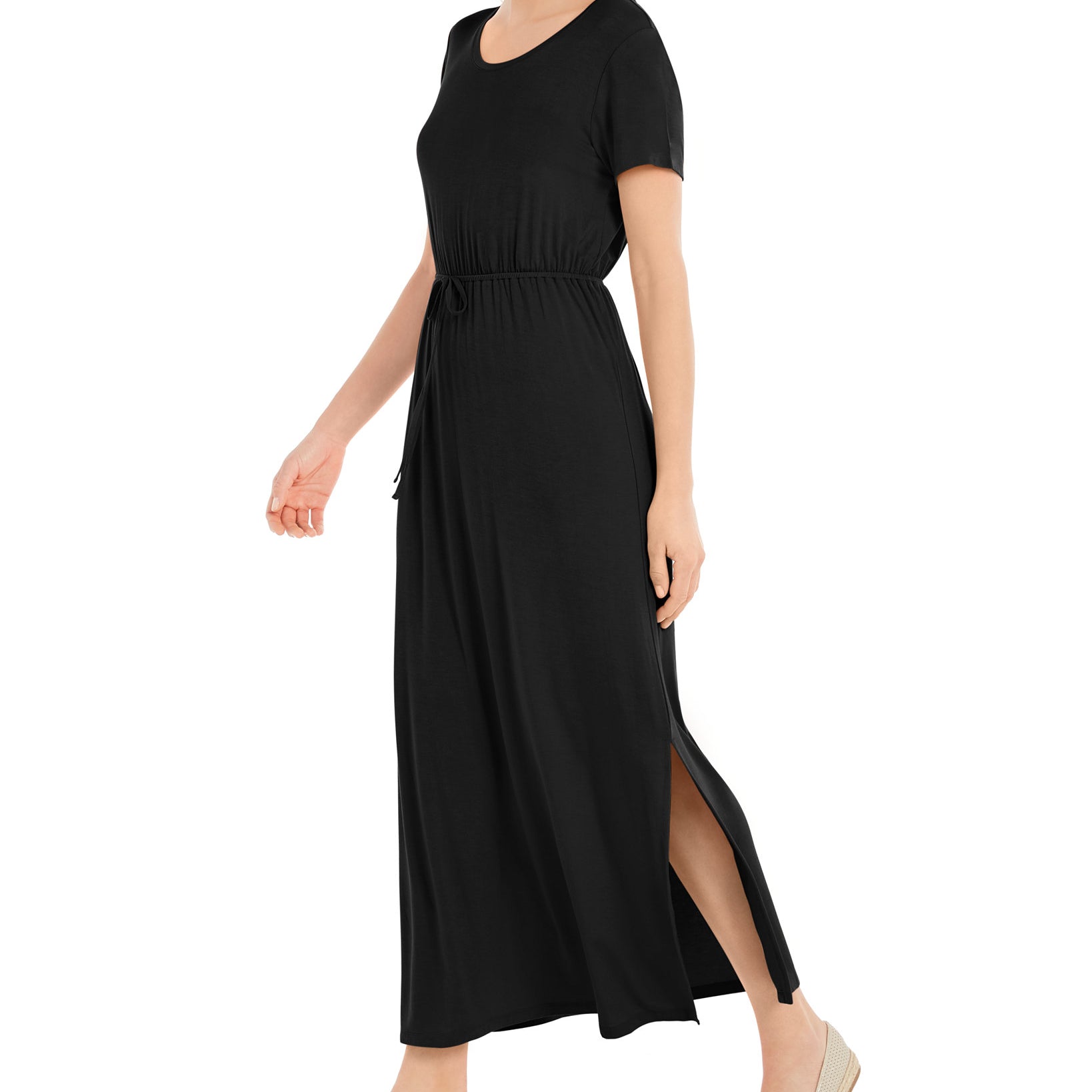 Style & Co Women Tie Waist Maxi Dress