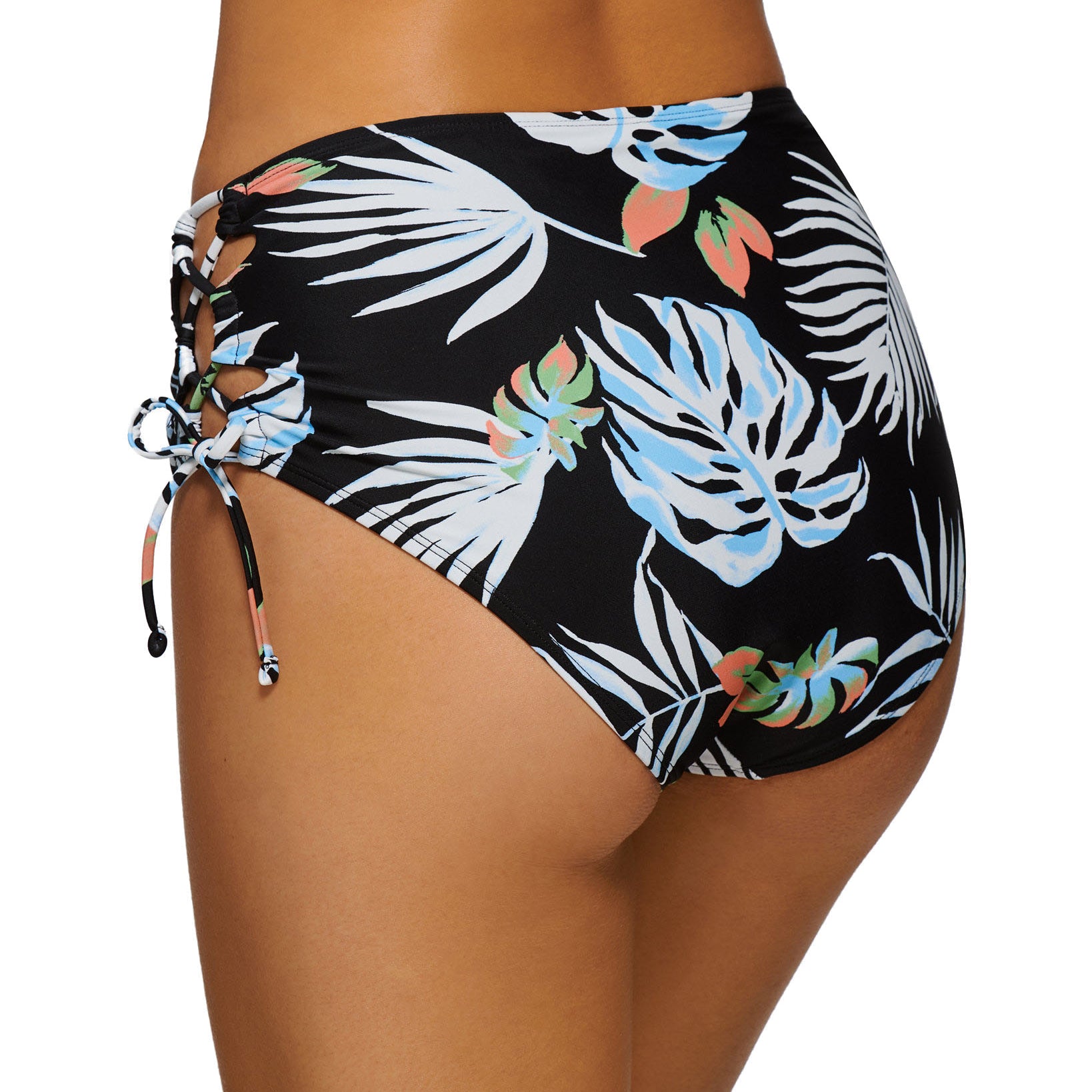 Hula Honey Women Aloha Breeze Lace up Side High Waist Bottoms