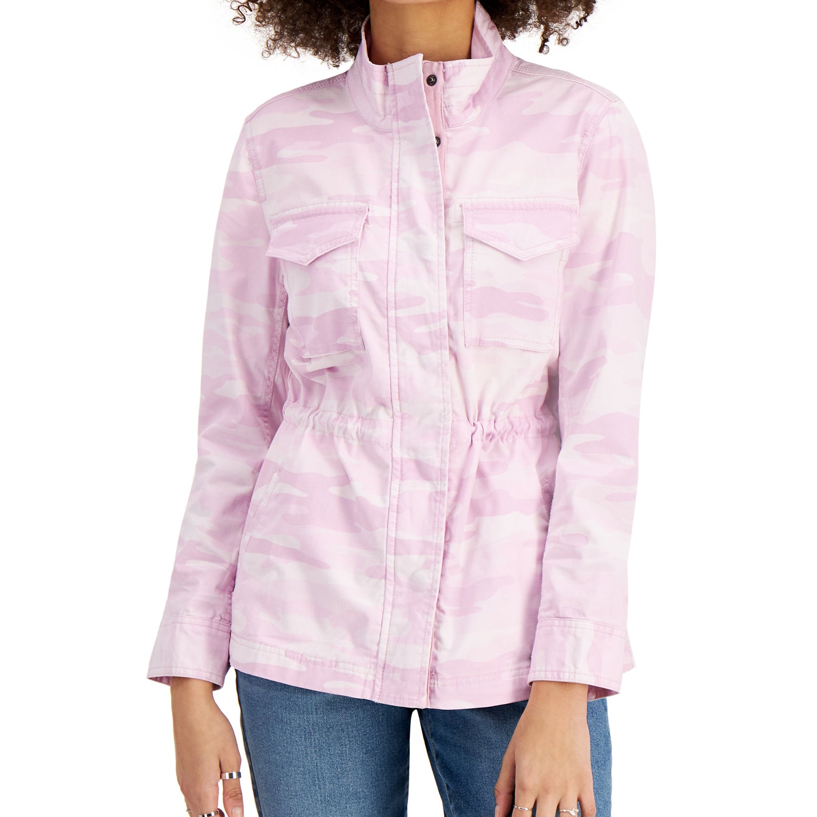 Style & Co Women Camouflage Utility Jacket