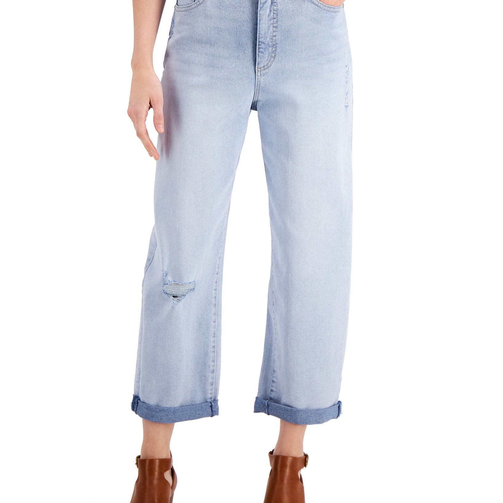 Style & Co Women Balloon Jeans Starlight Wash