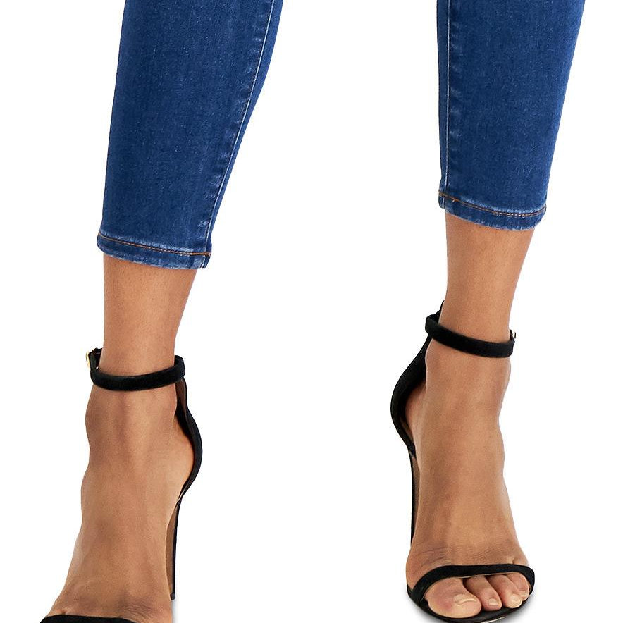 Celebrity Pink Women Curvy Mid Rise Distressed Skinny Jeans