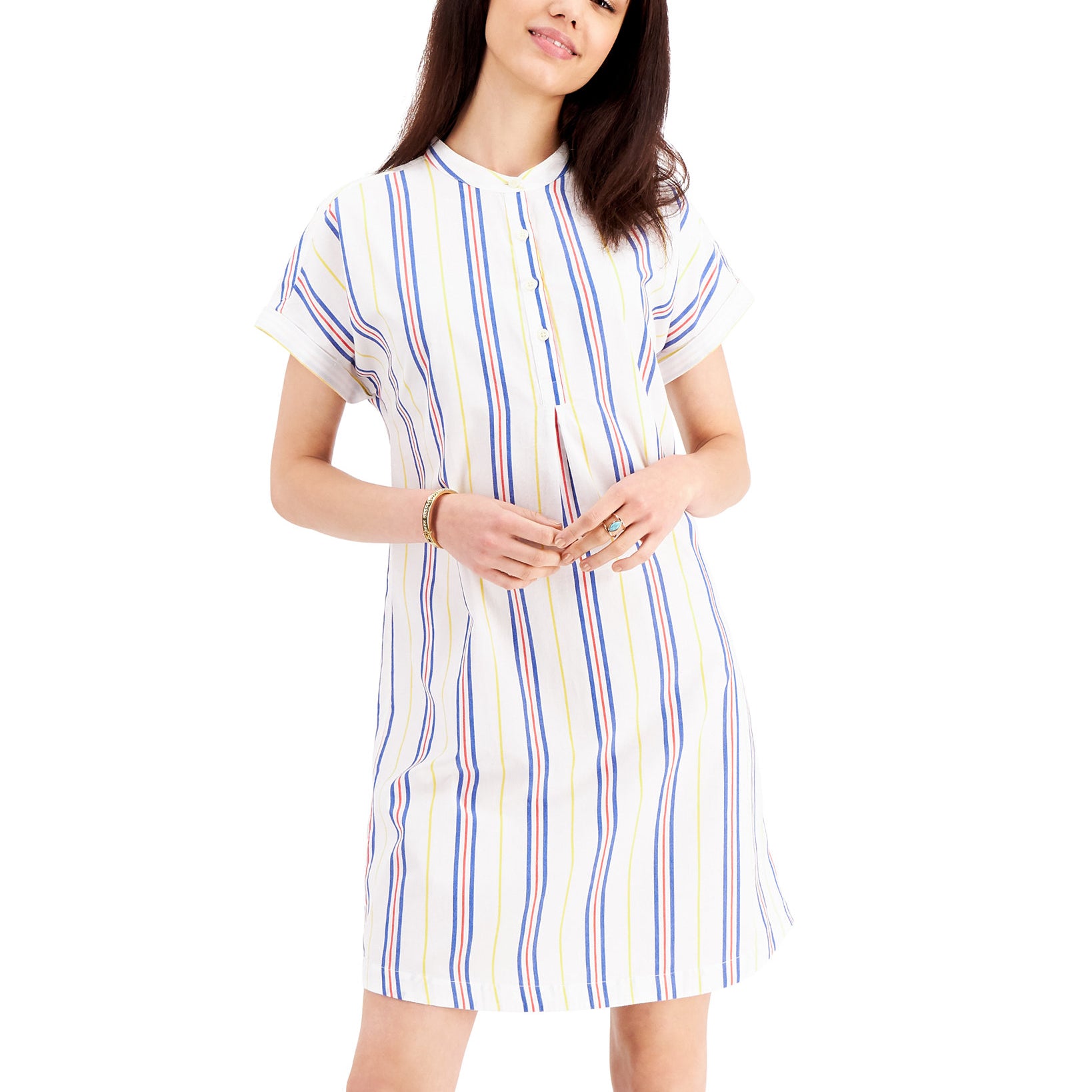 Style & Co Women Cotton Shirtdress