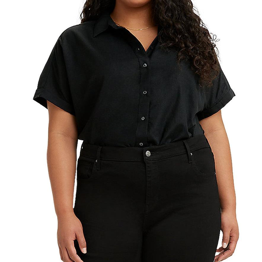 Levis Women Plus Trendy Ariana Shirt Caviar