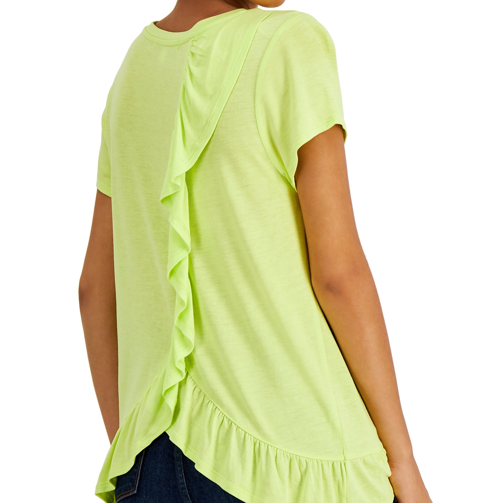 Fever Women Ruffle Back T Shirt