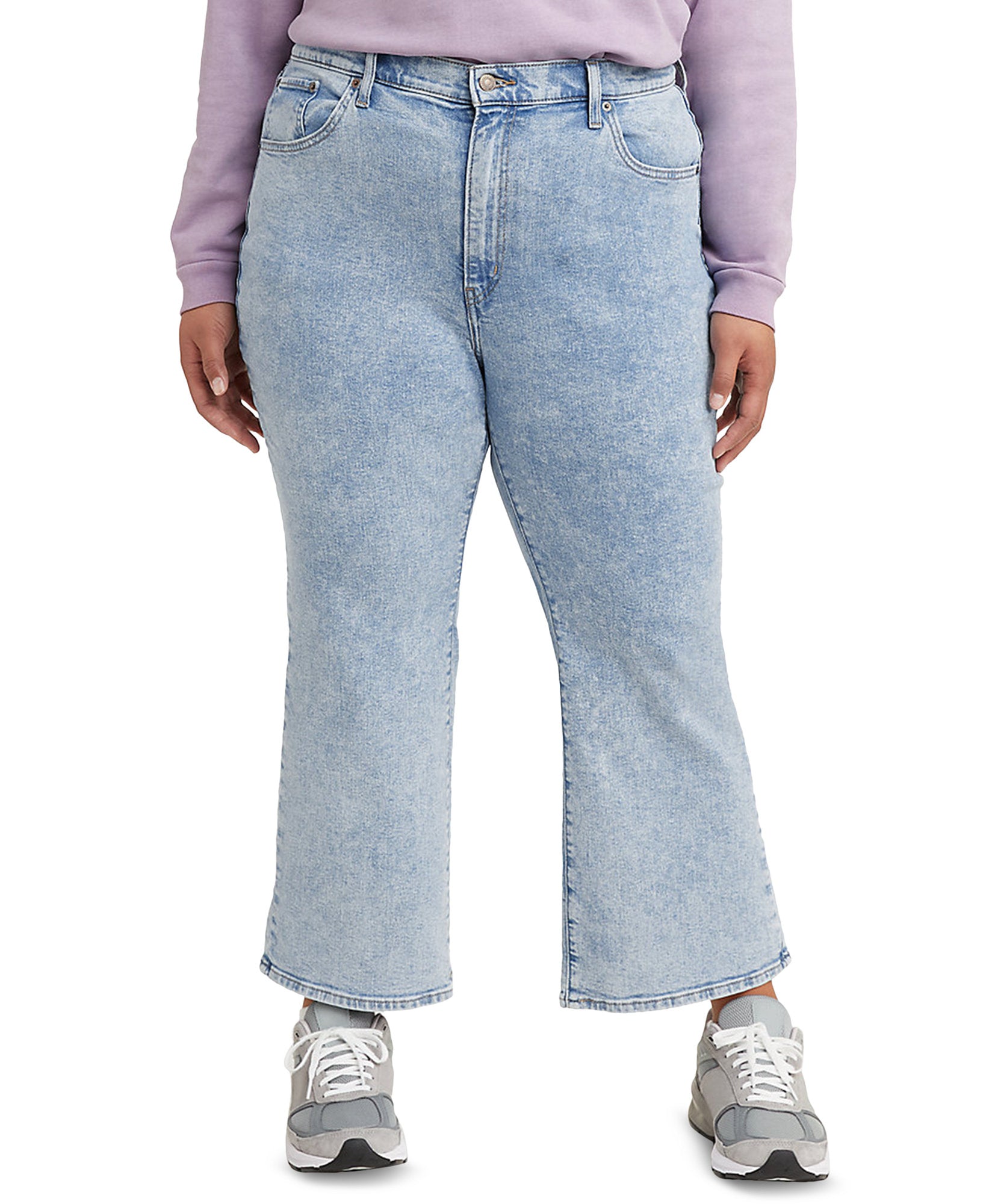 Levis Women Plus Flare Leg Jeans High Light Plus