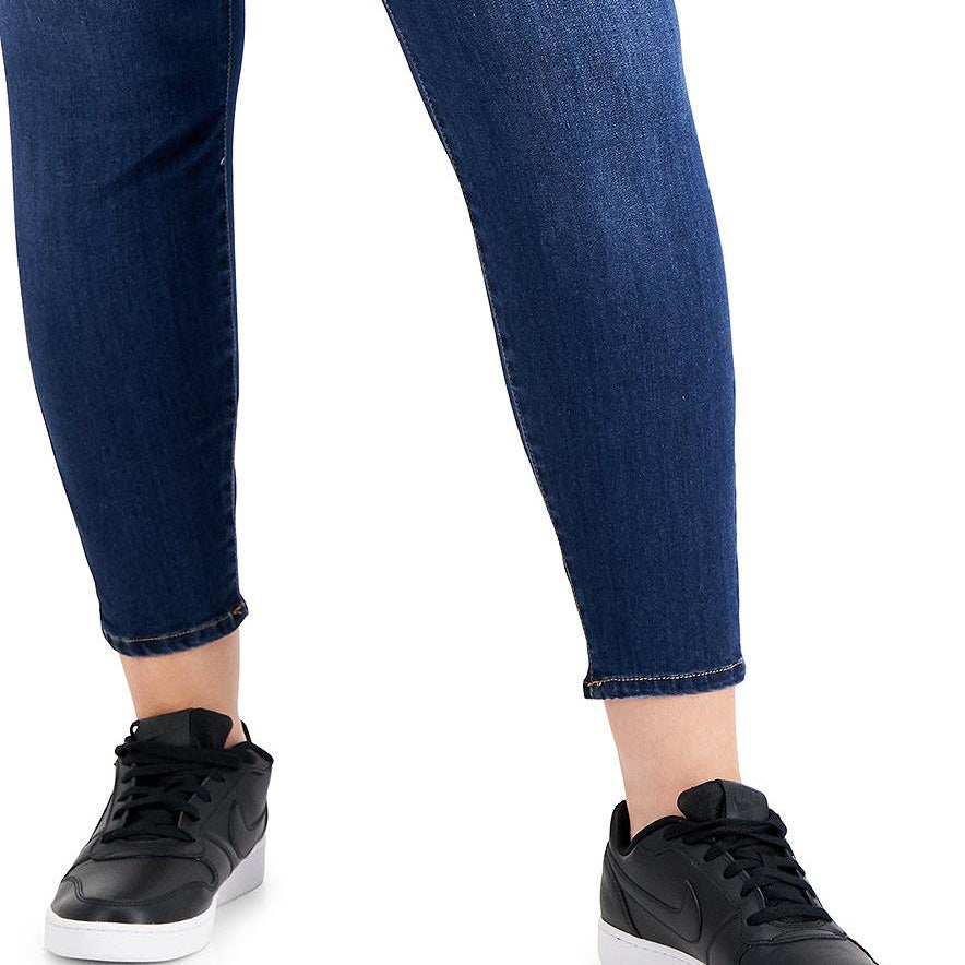 Celebrity Pink Women Plus Trendy Double Button Skinny Jeans