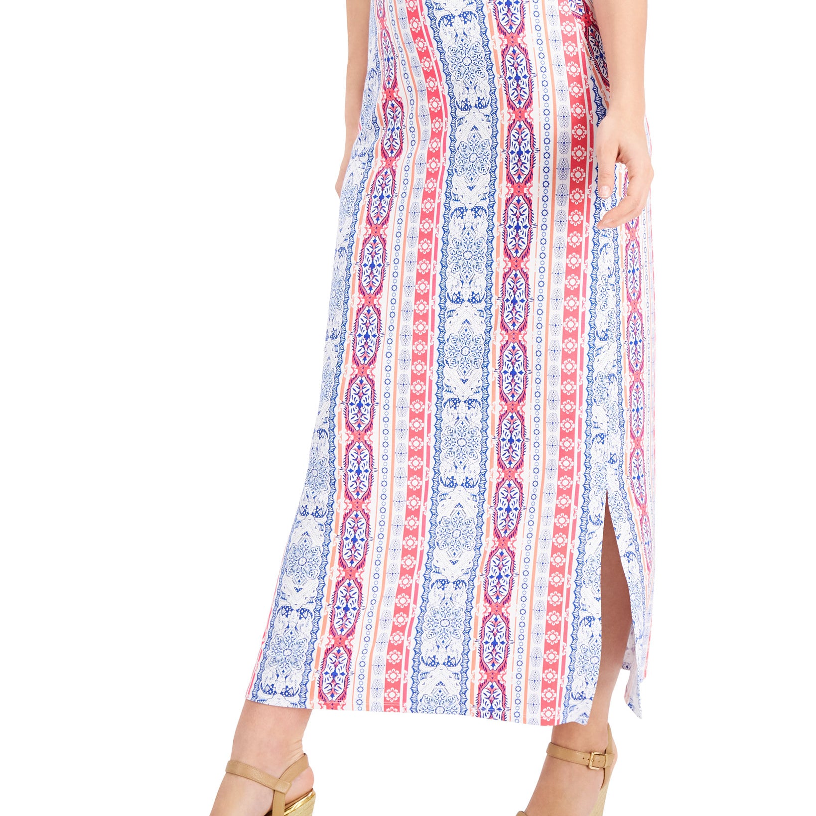 JM Collection Women Printed Knit Maxi Skirt