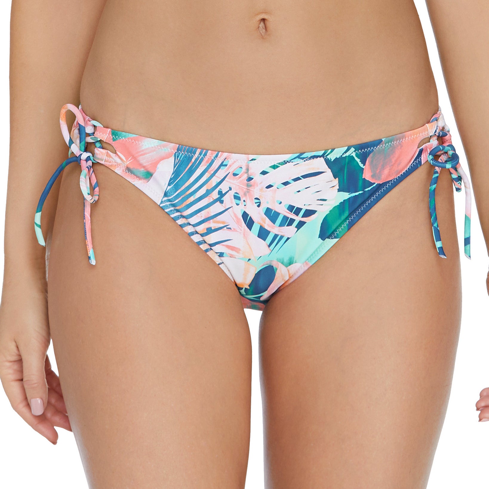 Raisins Women Vieques Sweet Side Tie Bikini Bottoms Green