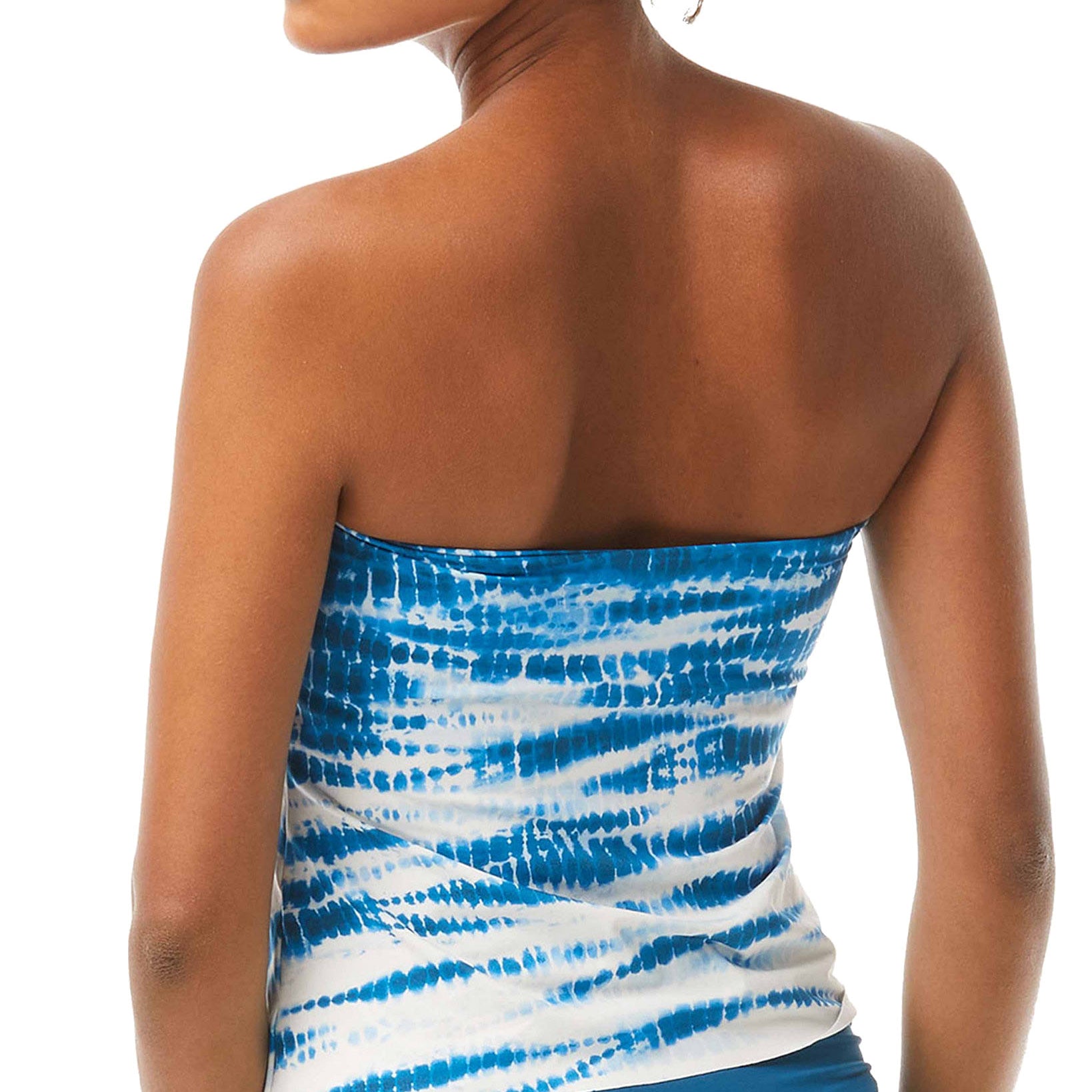 Vince Camuto Women Tie Dye Draped Tankini Top