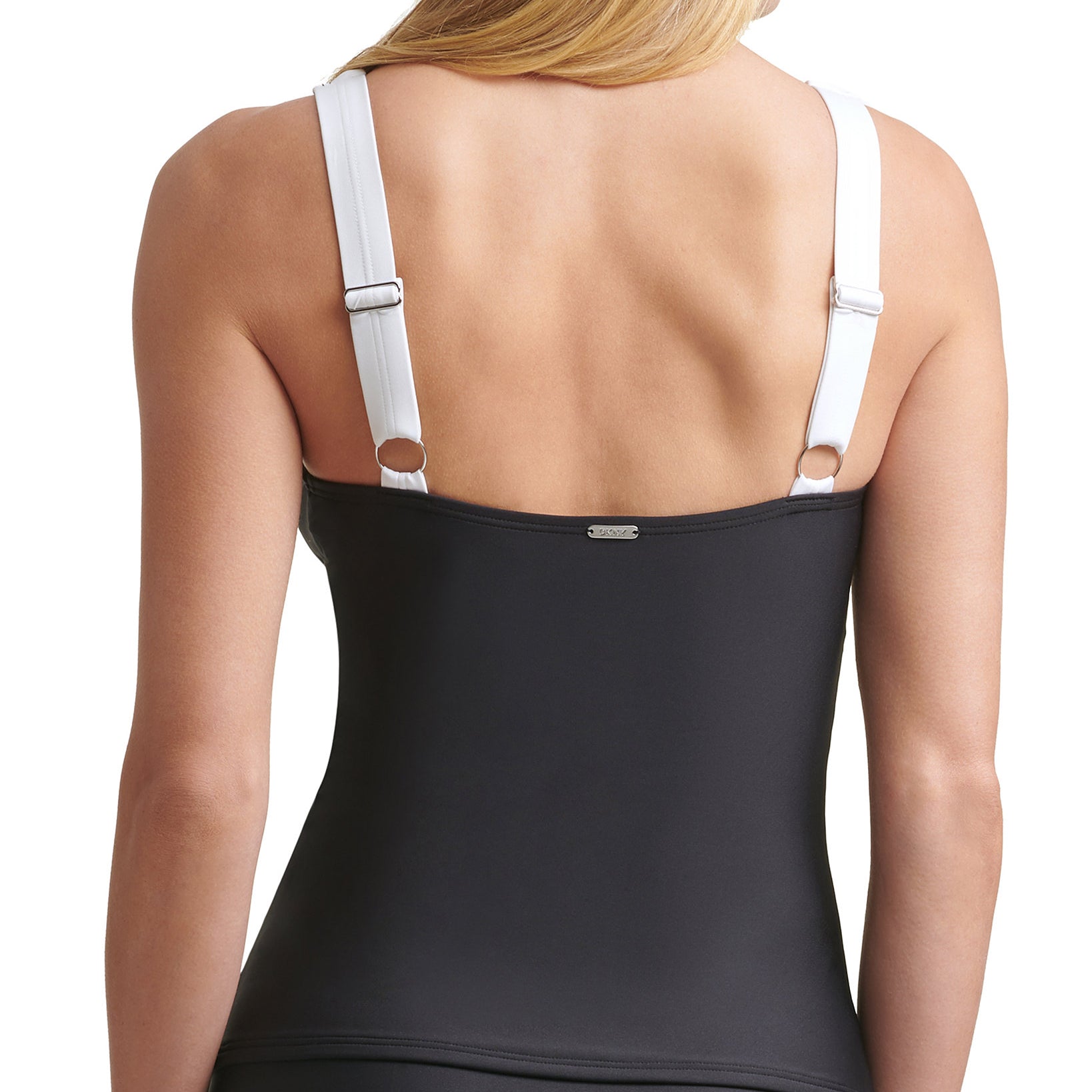 DKNY Women Colorblocked Tankini Top