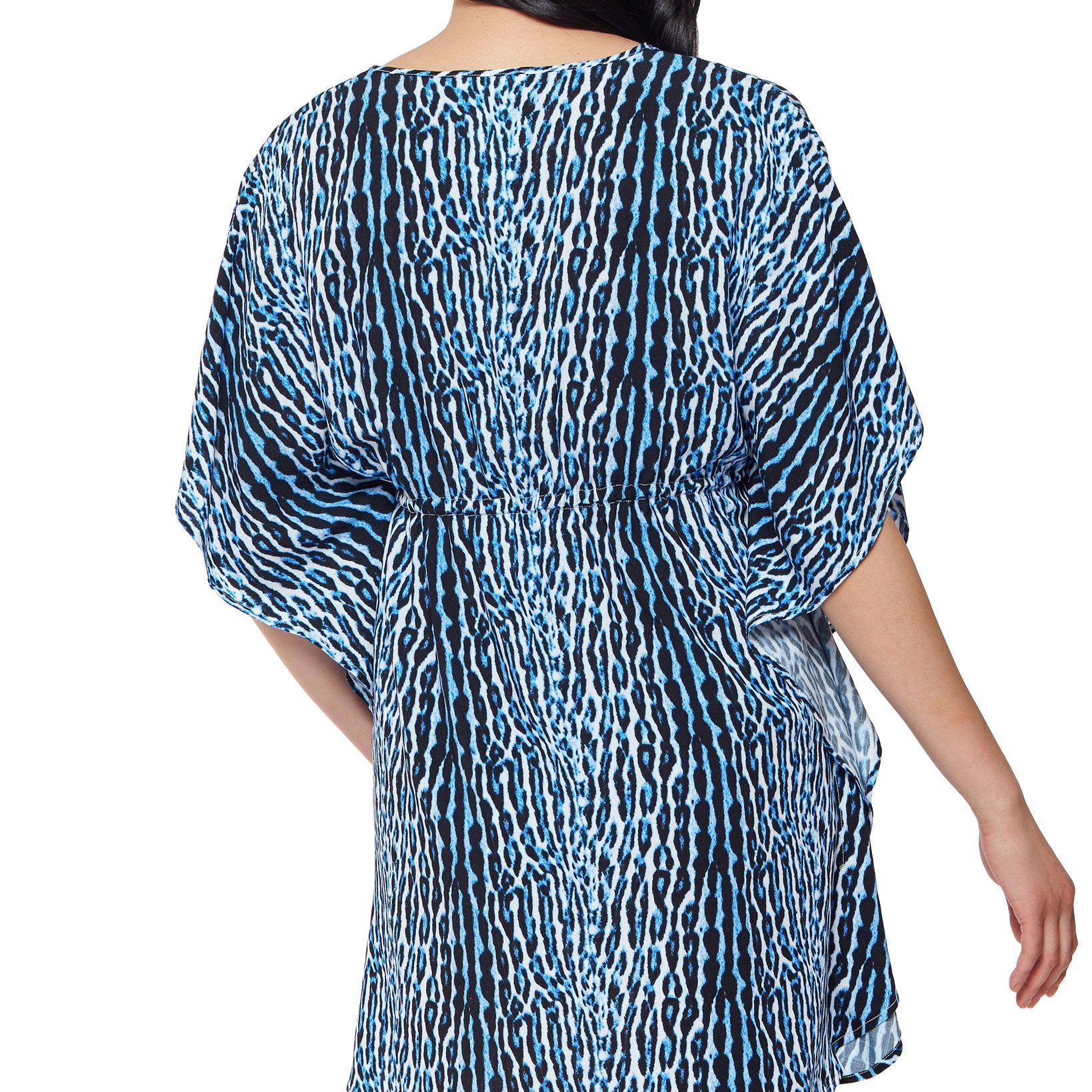 Jessica Simpson Women Sassy Safari Printed Cover Up Caftan