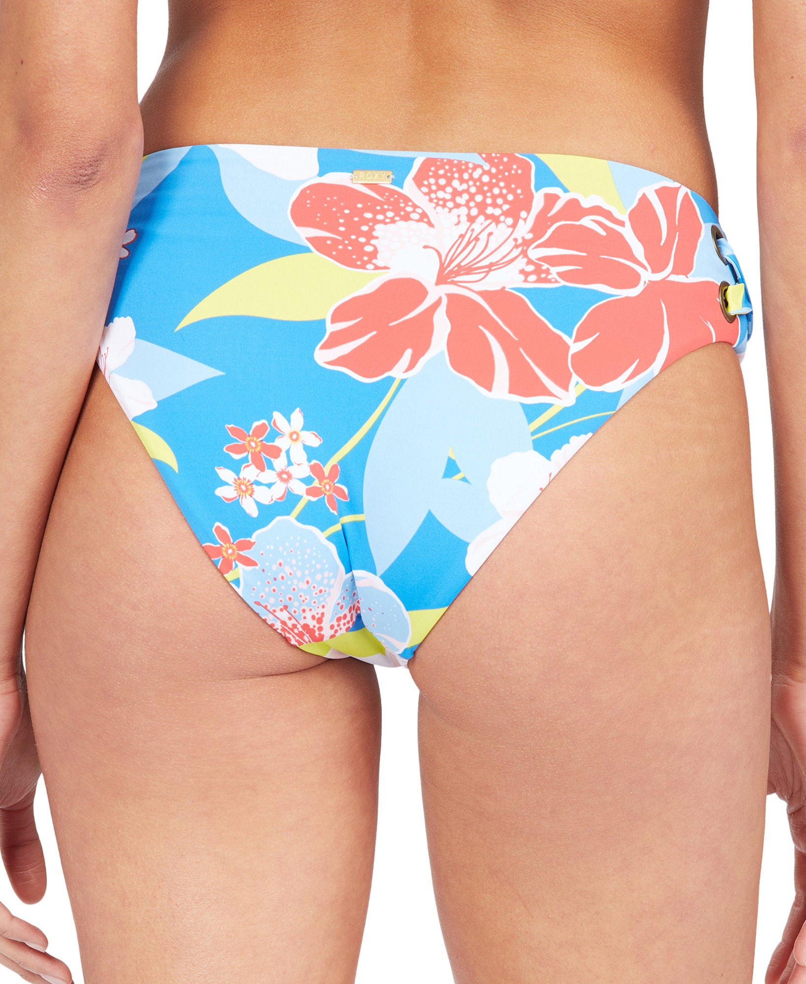 Roxy Women Printed She Just Shines Lace Up Bikini Bottoms