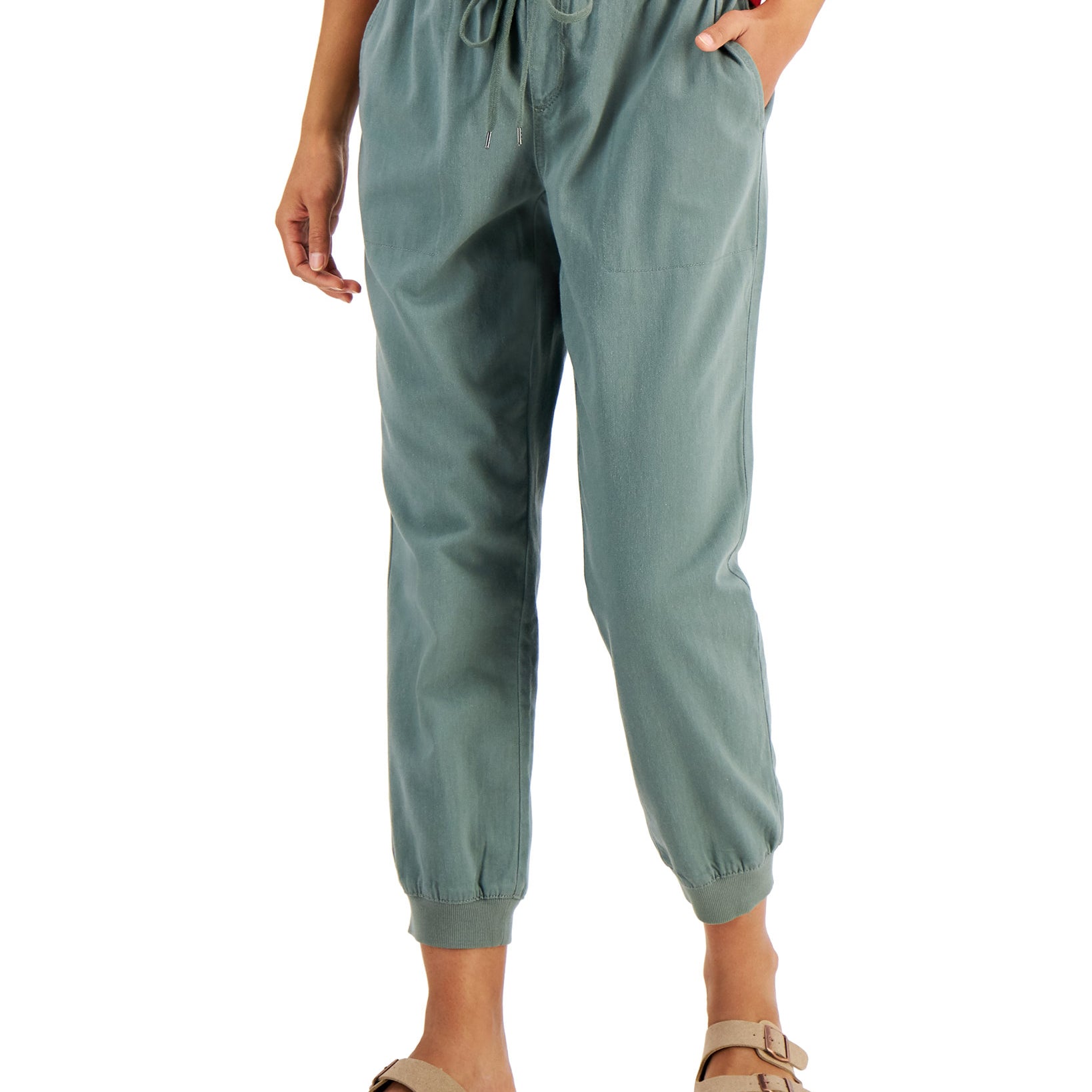 Style & Co Women Jogger Pants New Pale Sage