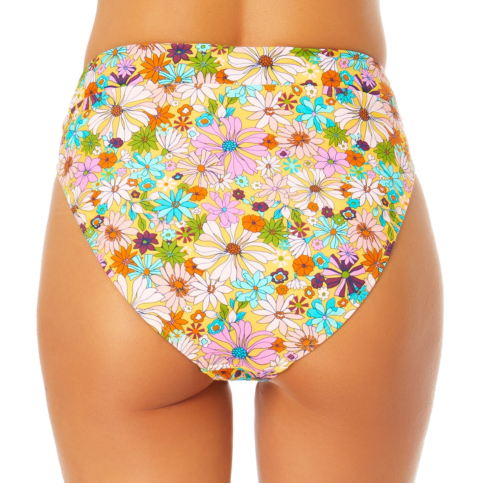 California Waves Women High Waist Bikini Bottoms