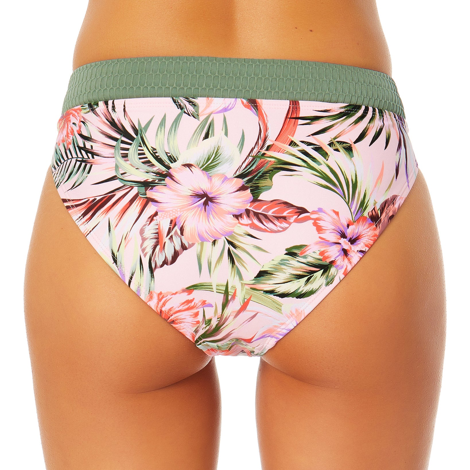 California Waves Women Contrast Waistband Bikini Bottoms