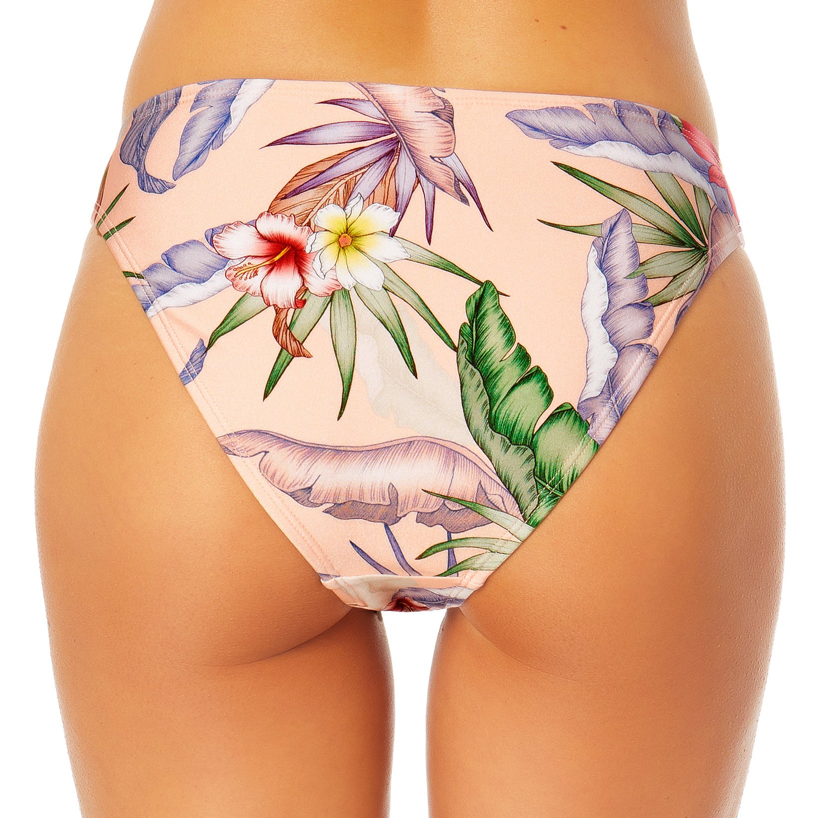 California Waves Women Floral Print Hipster Bikini Bottoms
