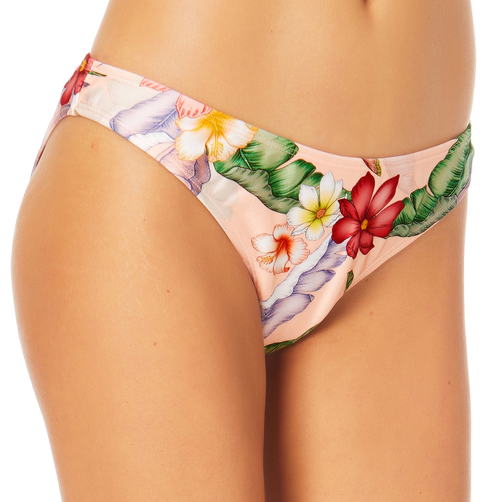California Waves Women Floral Print Hipster Bikini Bottoms