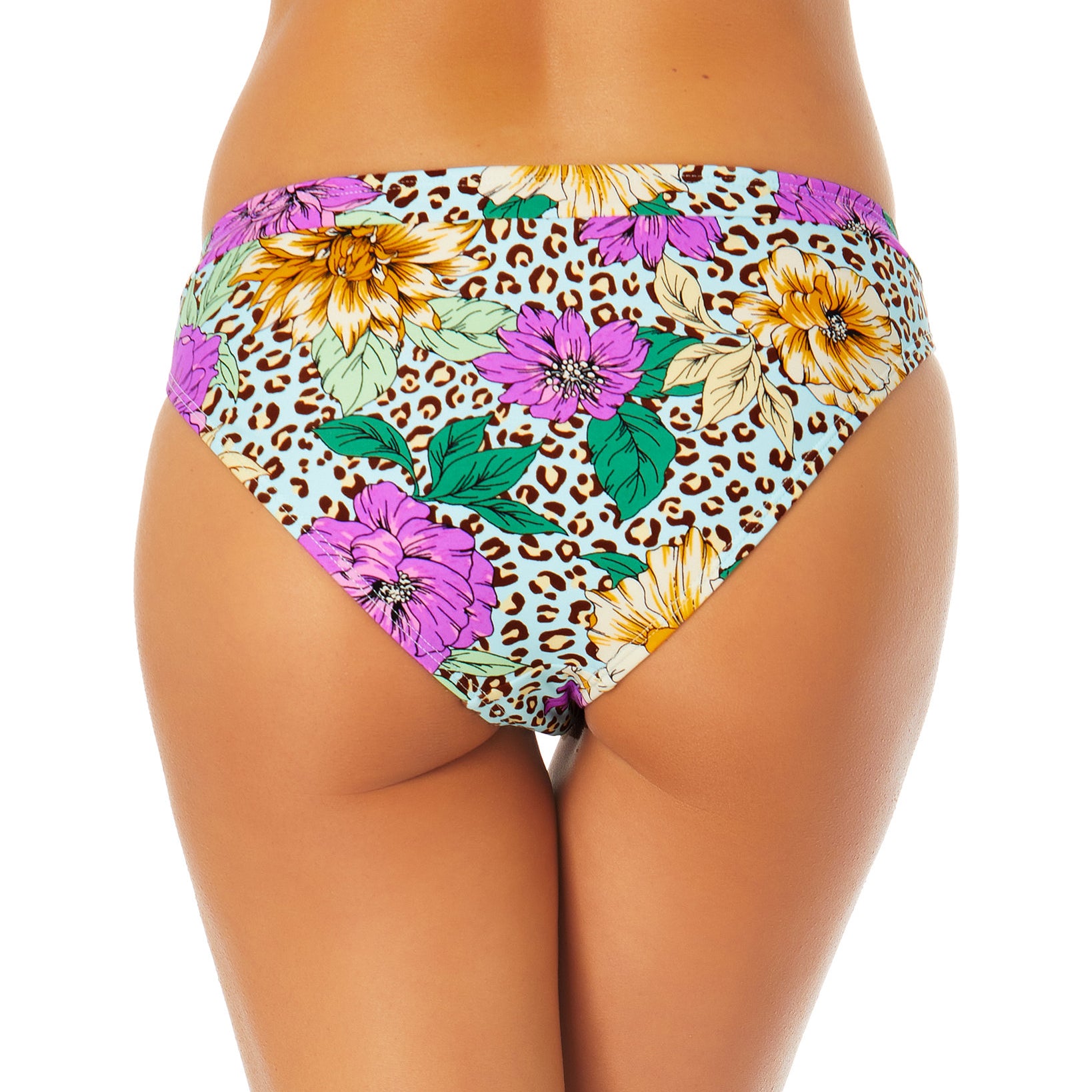 California Waves Women Animal Print Banded Hipster Bottoms