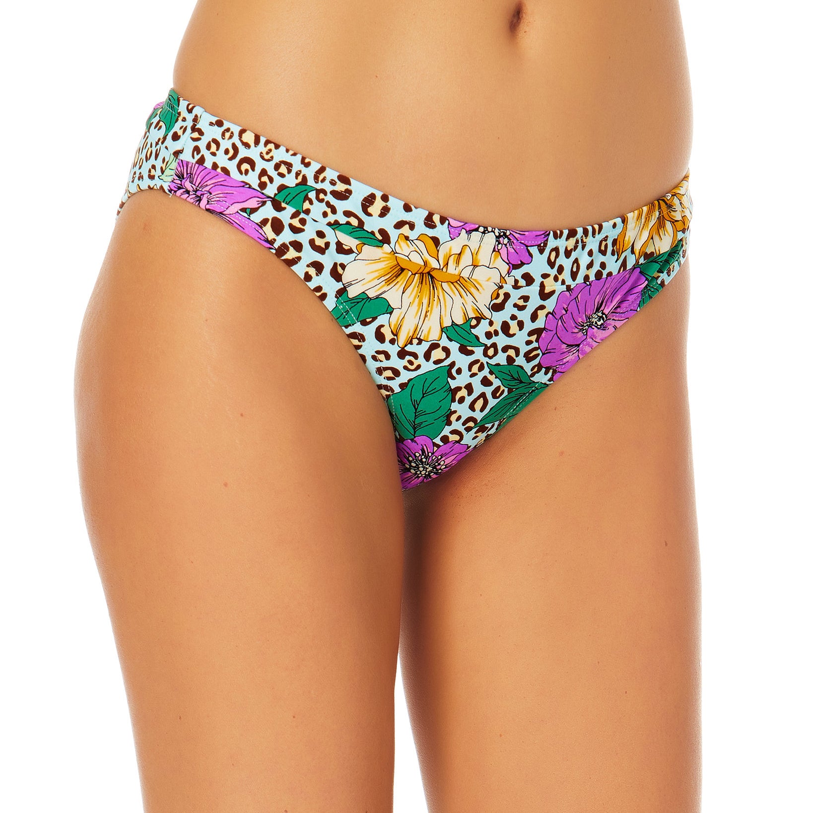 California Waves Women Animal Print Banded Hipster Bottoms