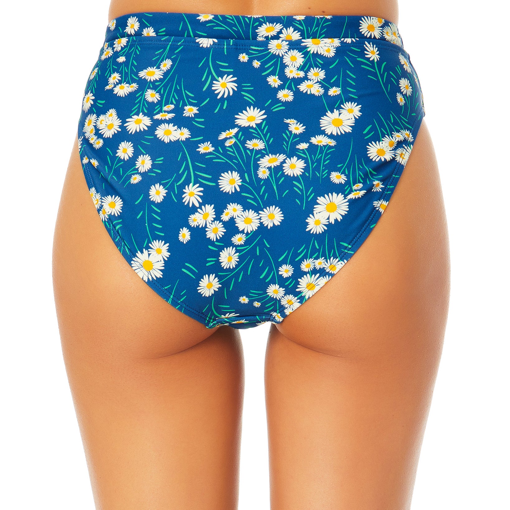 California Waves Women Daisy Print High Waist Bottoms