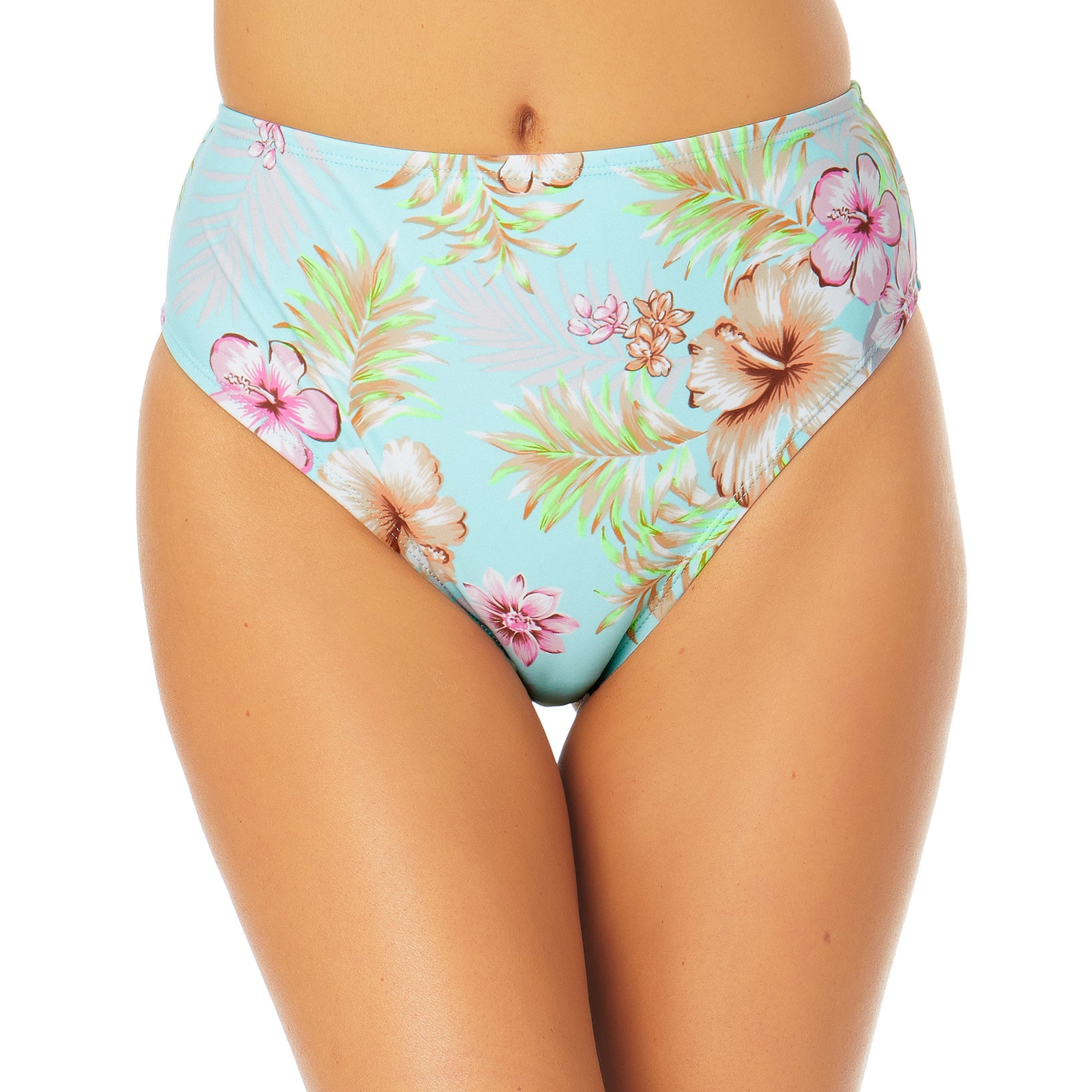 California Waves Women Mid Rise Bikini Bottoms Multicolor