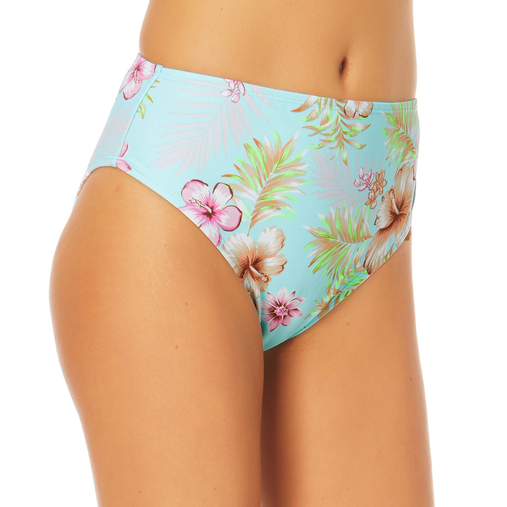California Waves Women Mid Rise Bikini Bottoms