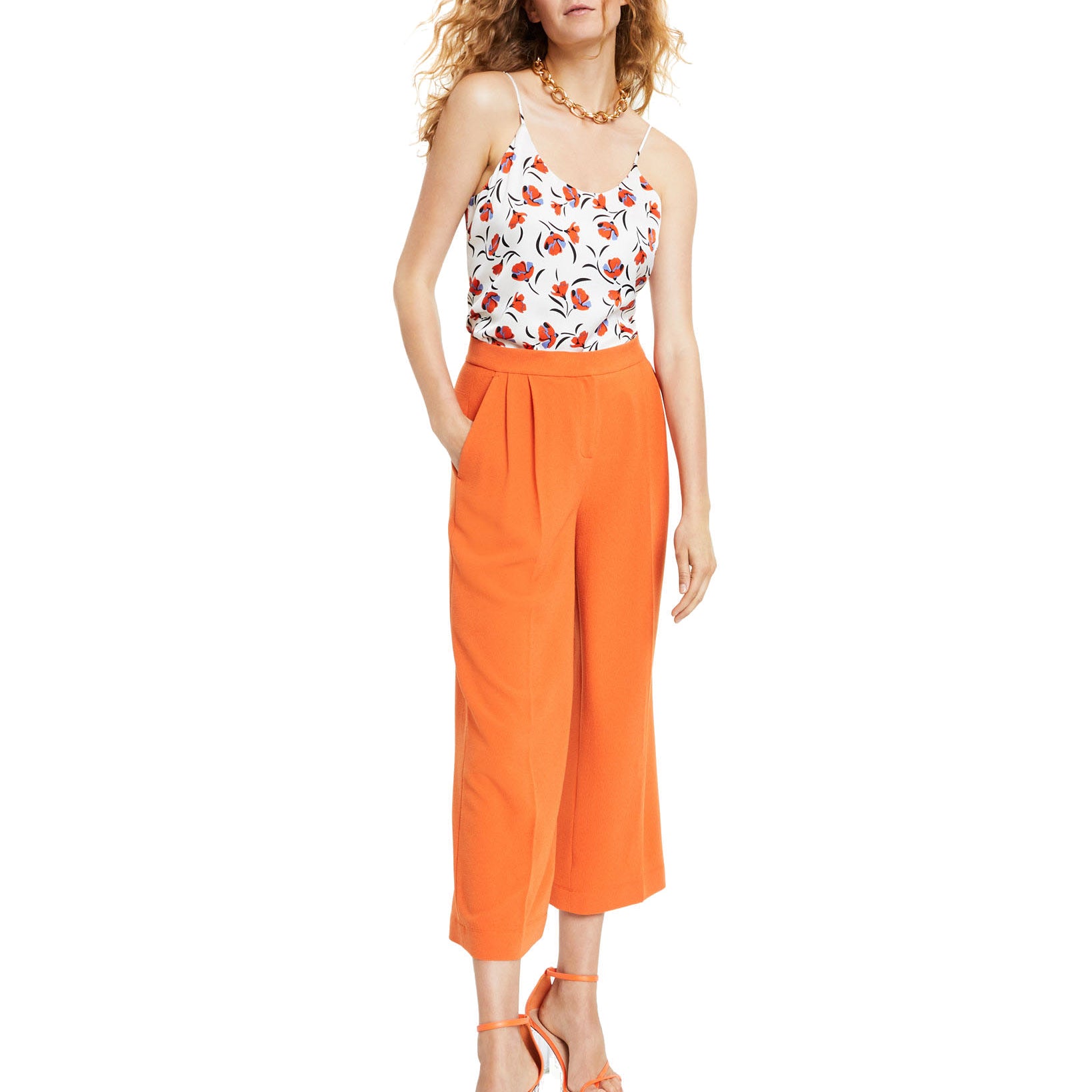 Bar III Women Cropped Culotte Pants Rosewood