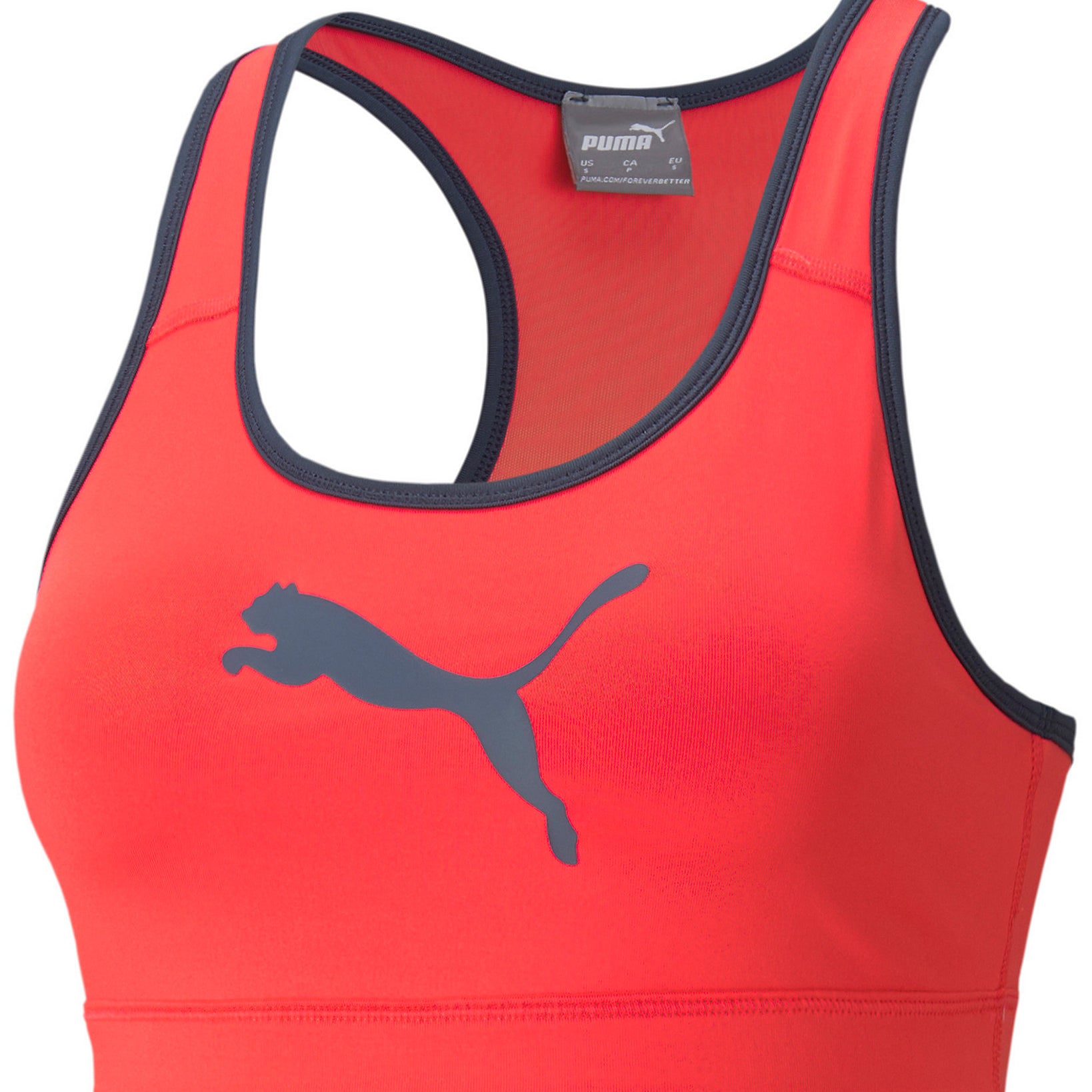 Puma Women 4Keeps Medium Impact Sports Bra Sunblaze Spellbound Cat