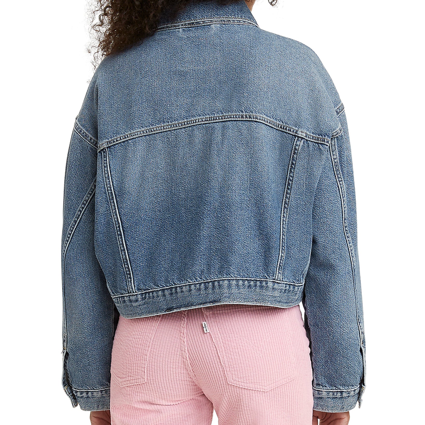 Levis Women Cropped Denim Trucker Jacket