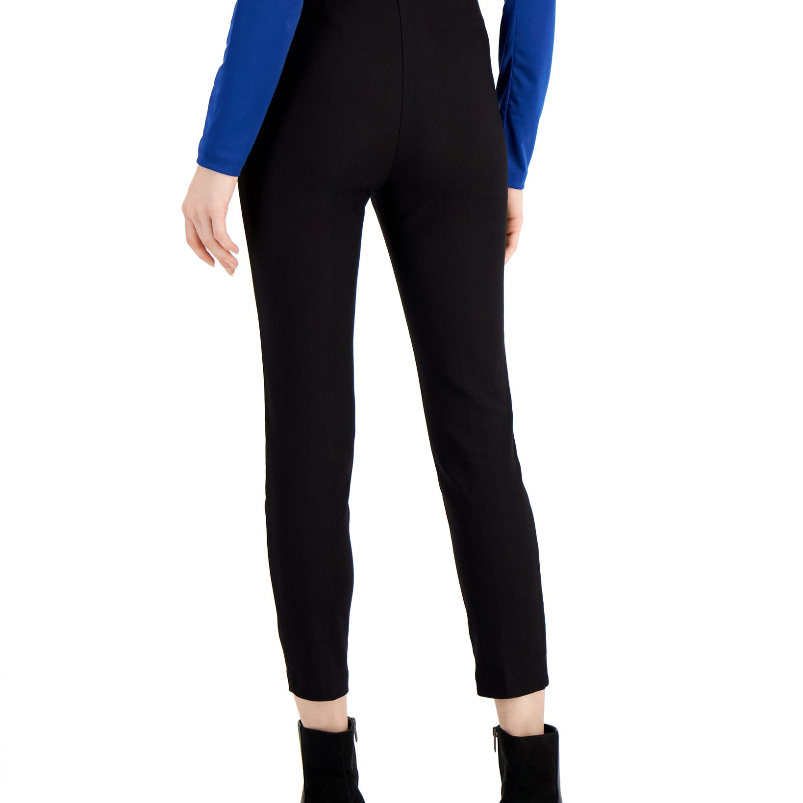 Soho Apparel Ltd Women High Rise Comfort Ankle Pants