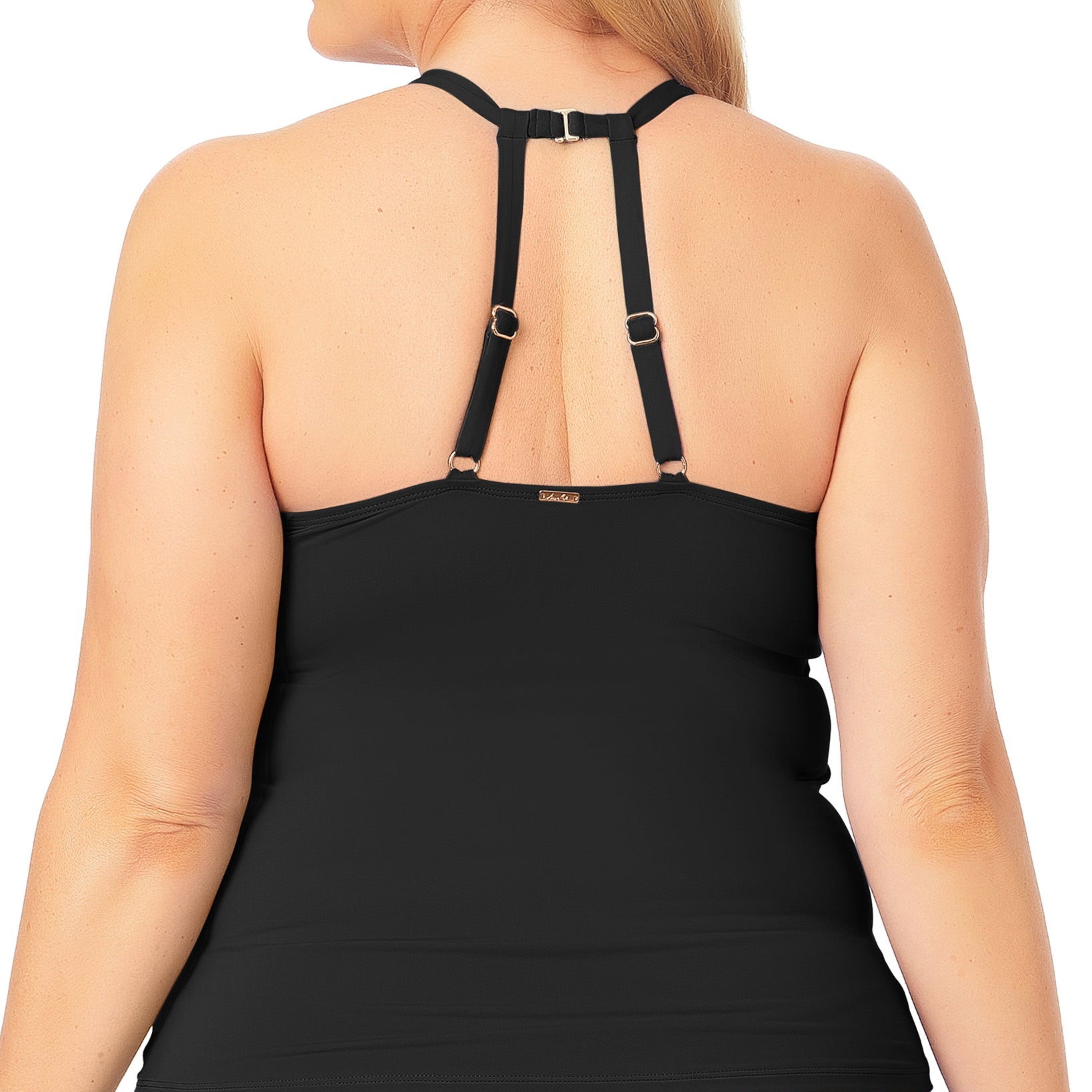 Anne Cole Women Plus High Neck Tankini Top