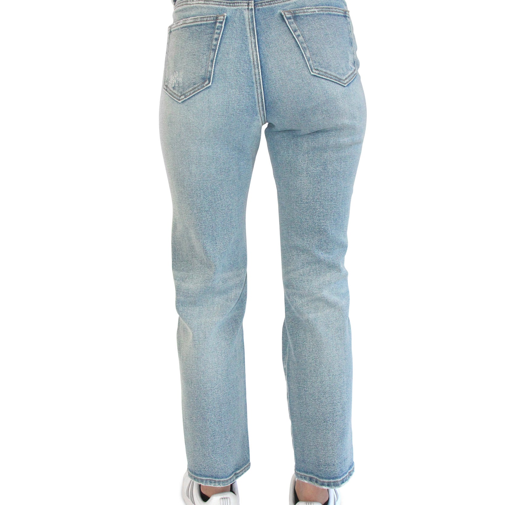 Almost Famous Women Ripped Dad Jeans